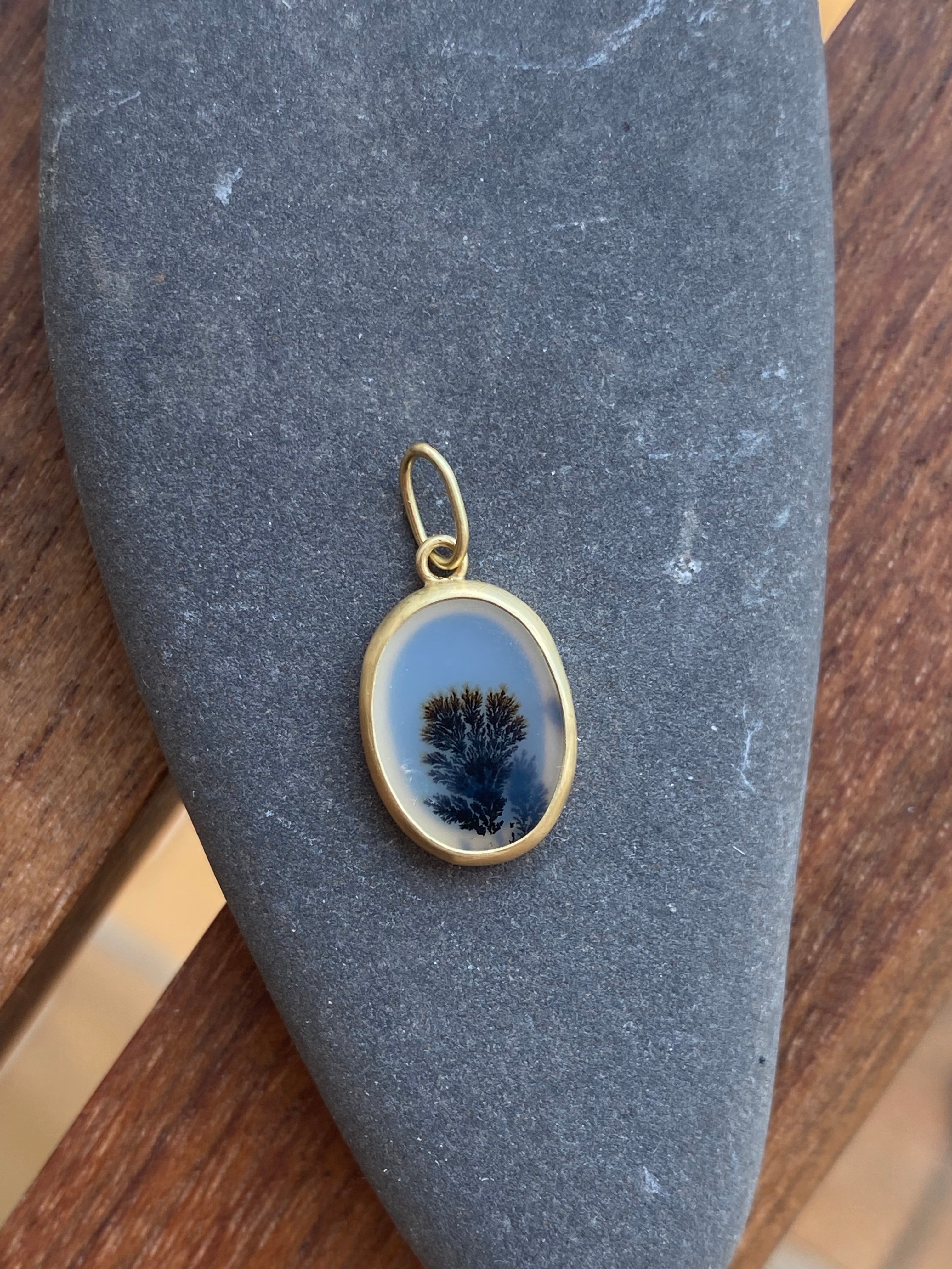 Monica Marcella- Radiating Fern Dendrite Pendant