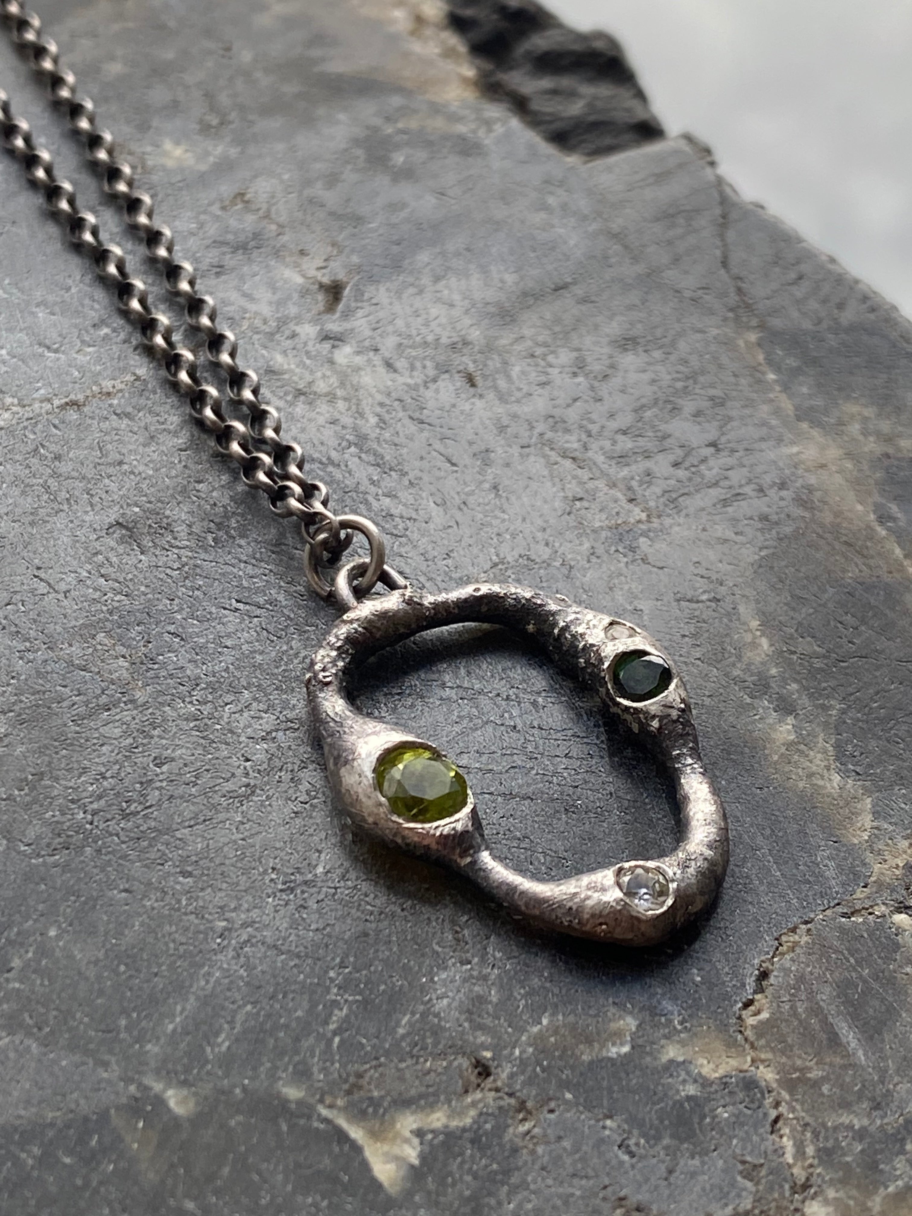 YFarmani Jewelry- Green Orbit Necklace
