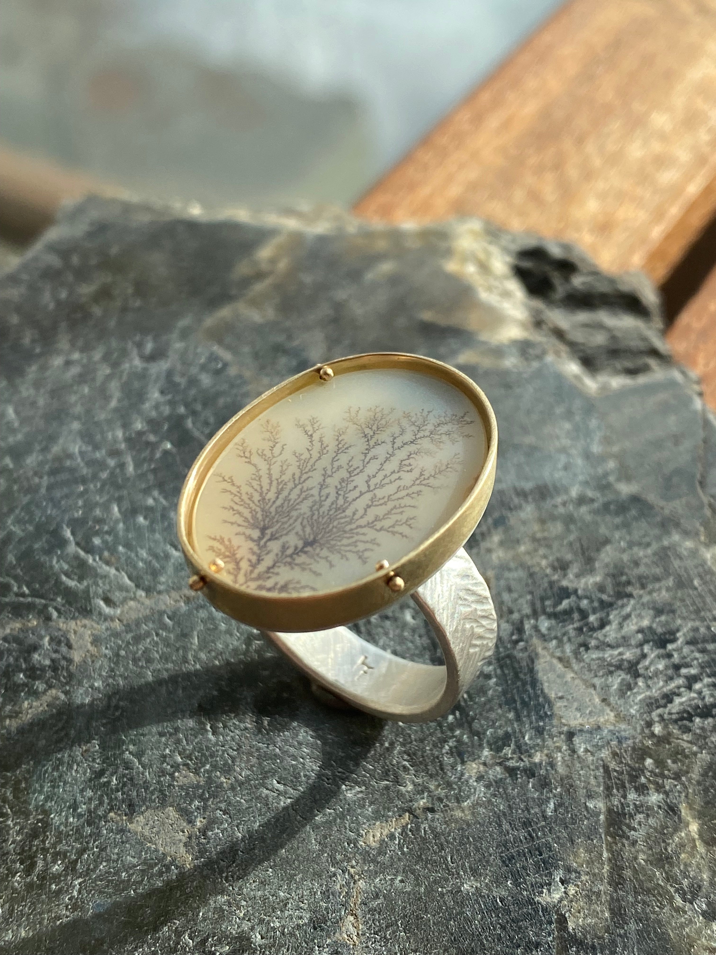 Hilary Finck- Dendritic Agate Ring