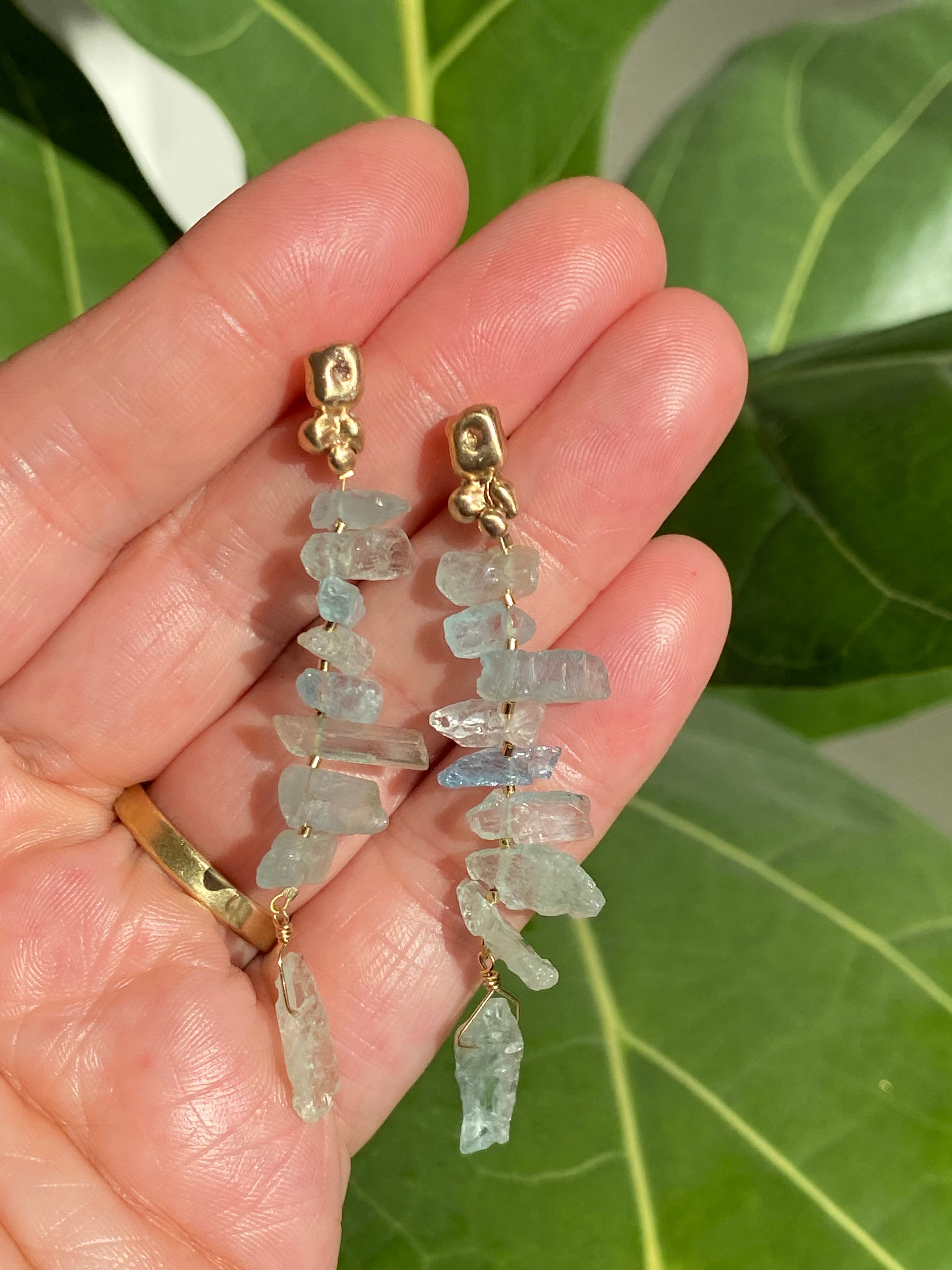 Julie Cohn- Aquamarine Cascade Earring