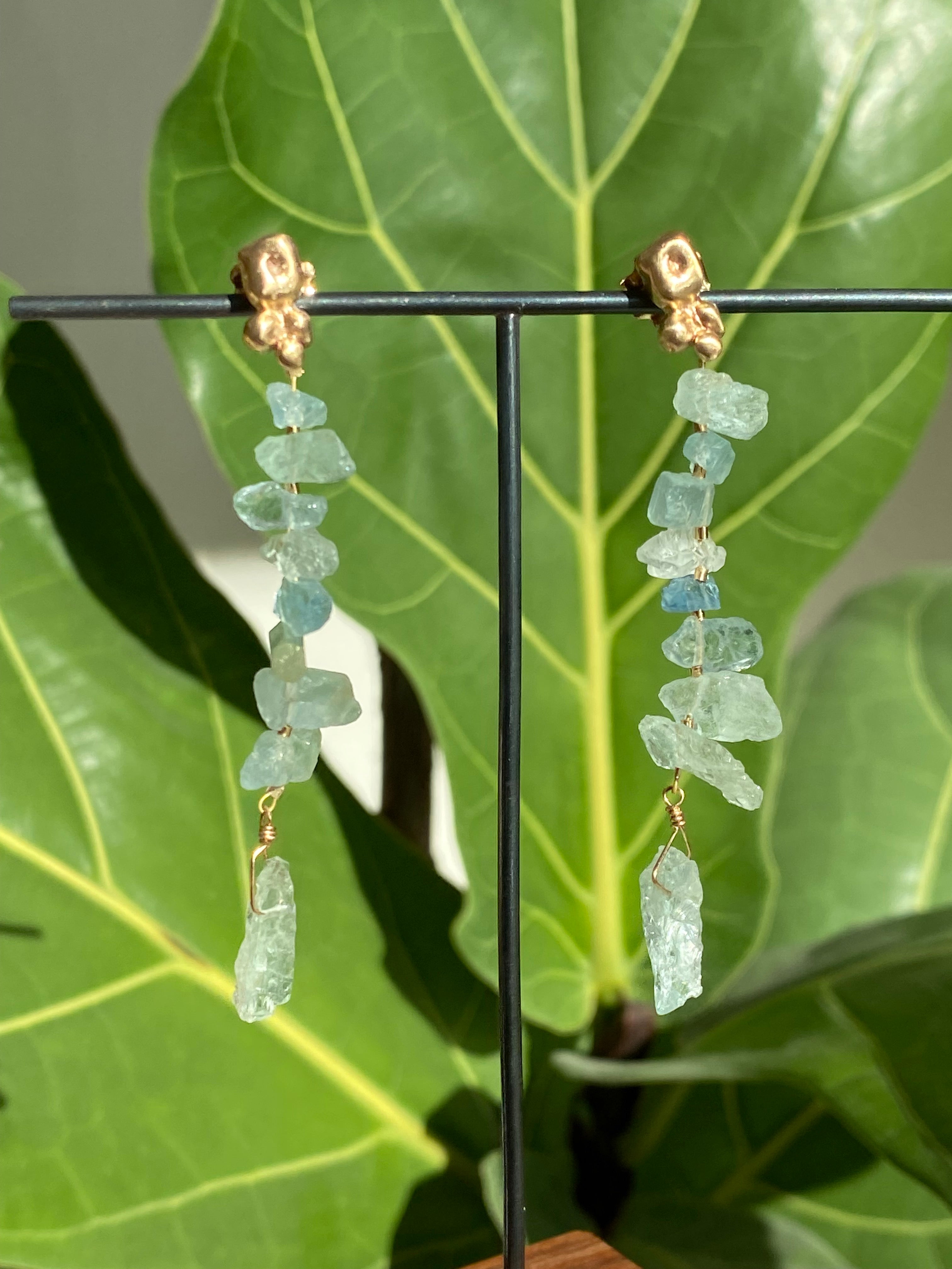 Julie Cohn- Aquamarine Cascade Earring