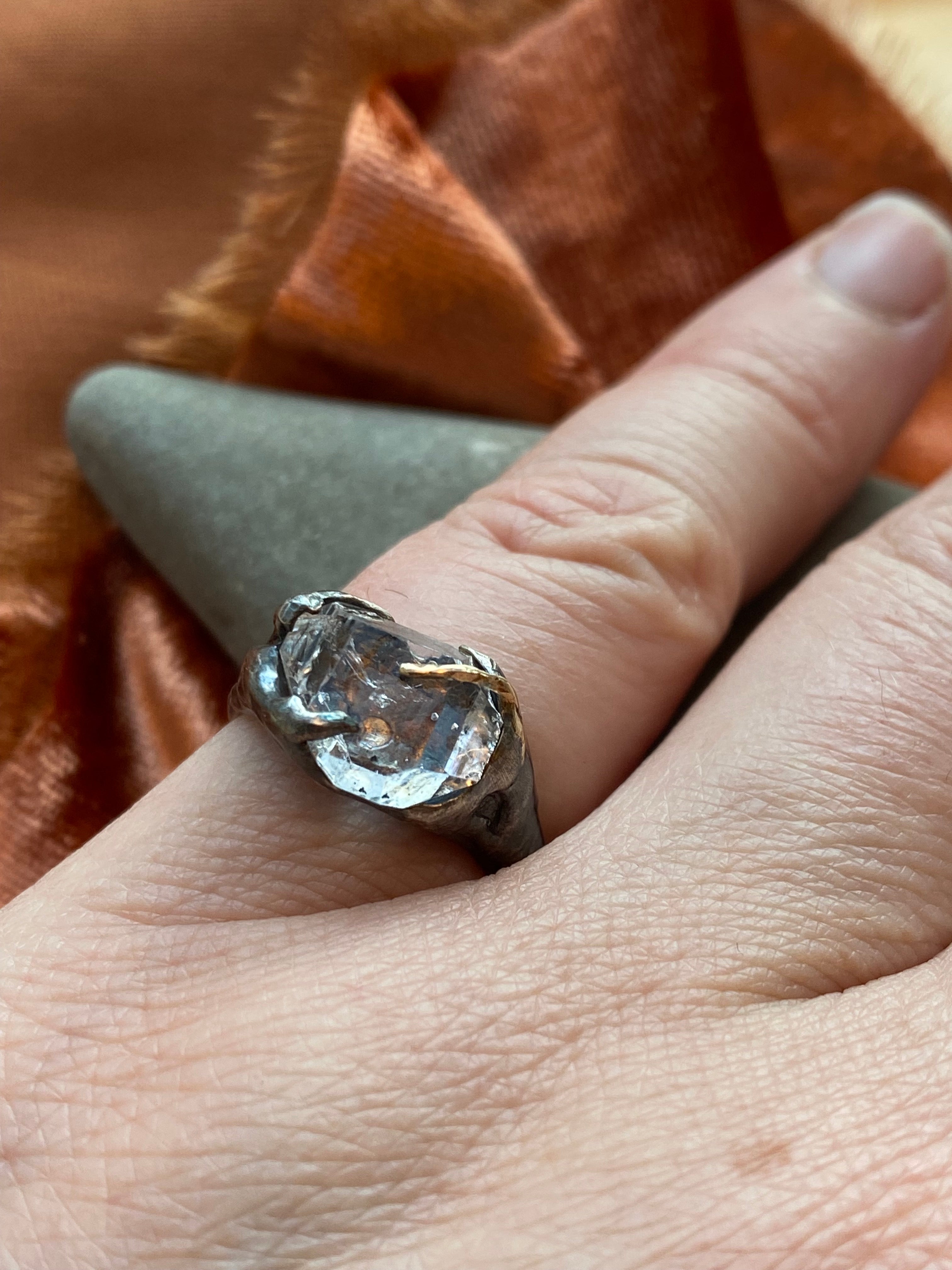 Elle Naz- Herkimer Diamond Ring
