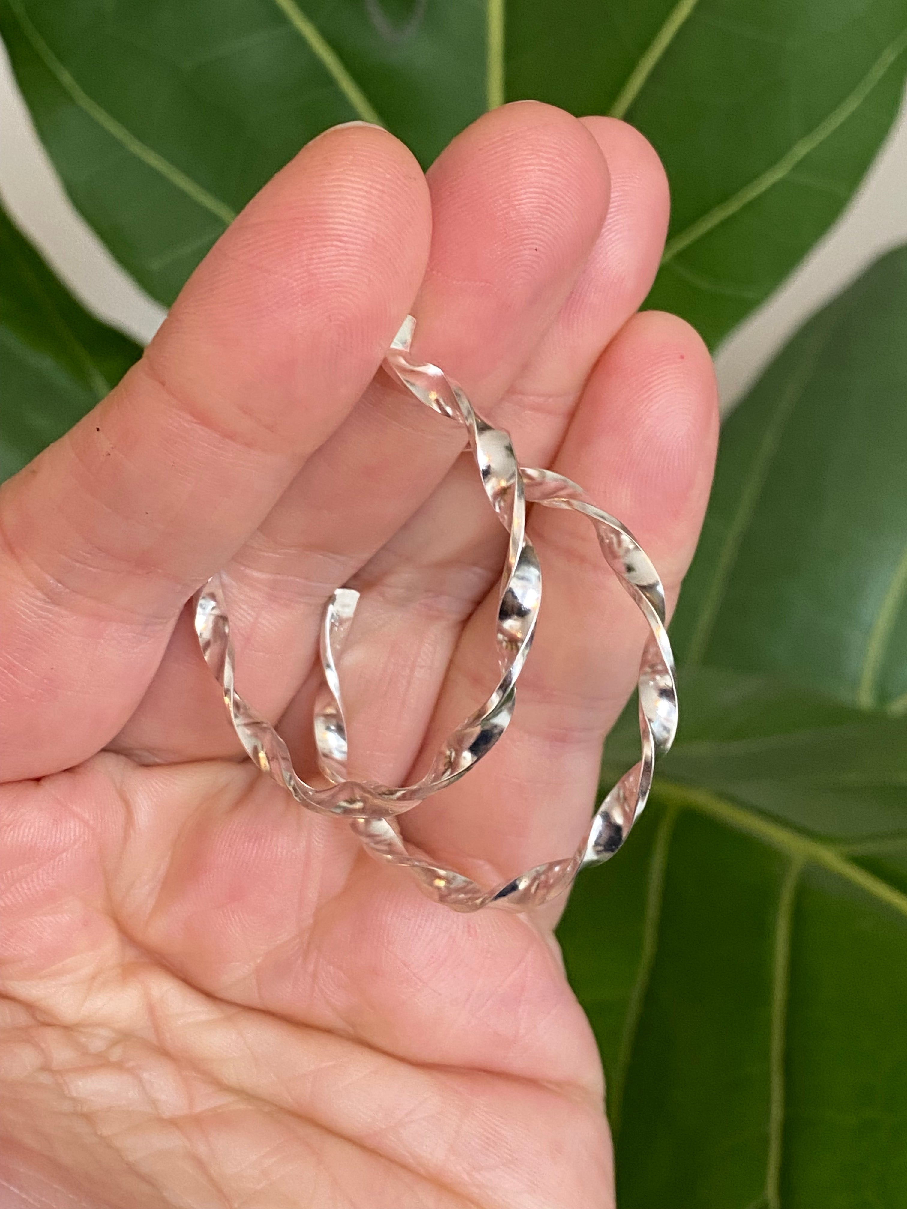 Karin Jacobson- Twisted Hoop Earrings