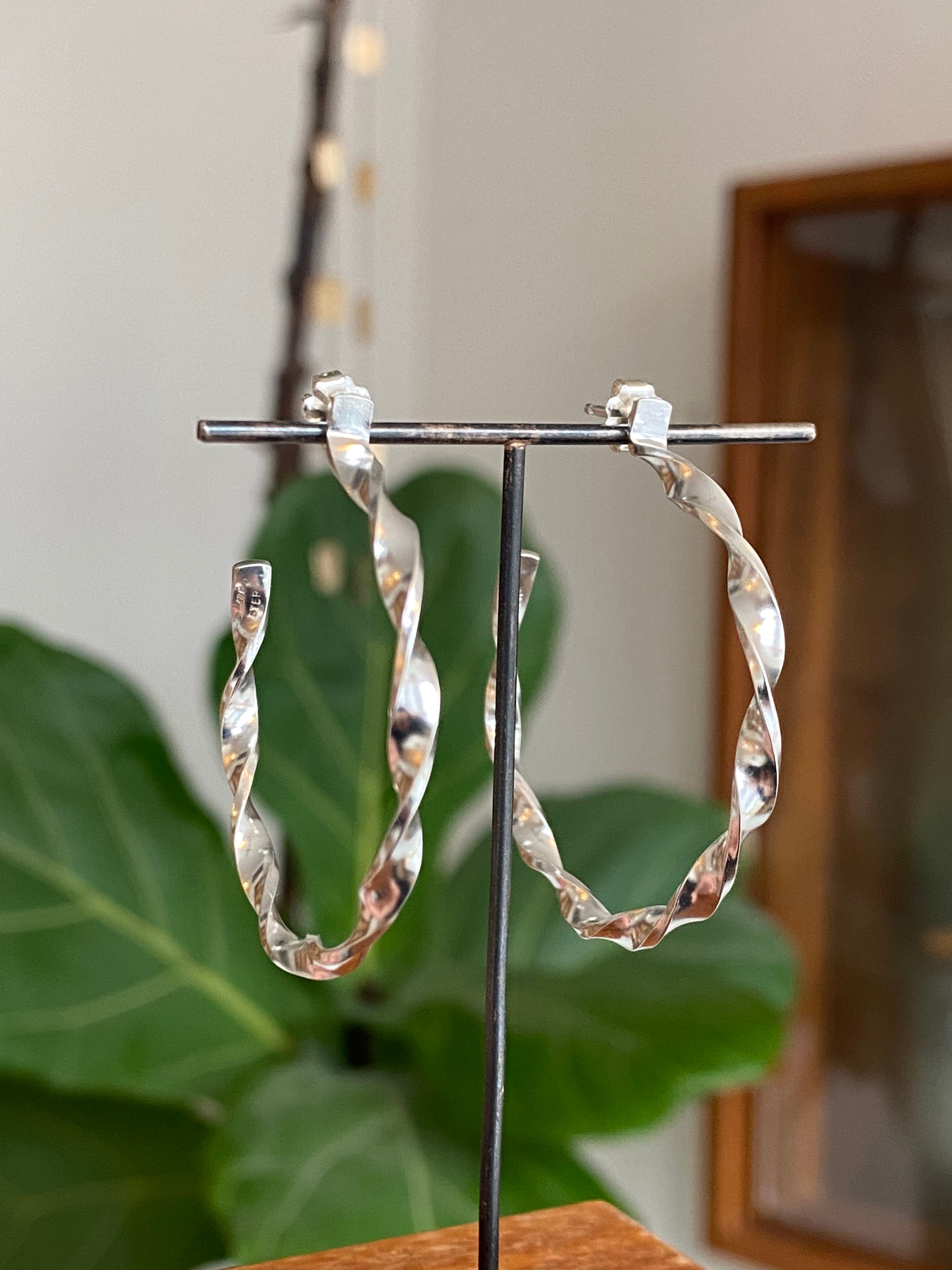 Karin Jacobson- Twisted Hoop Earrings