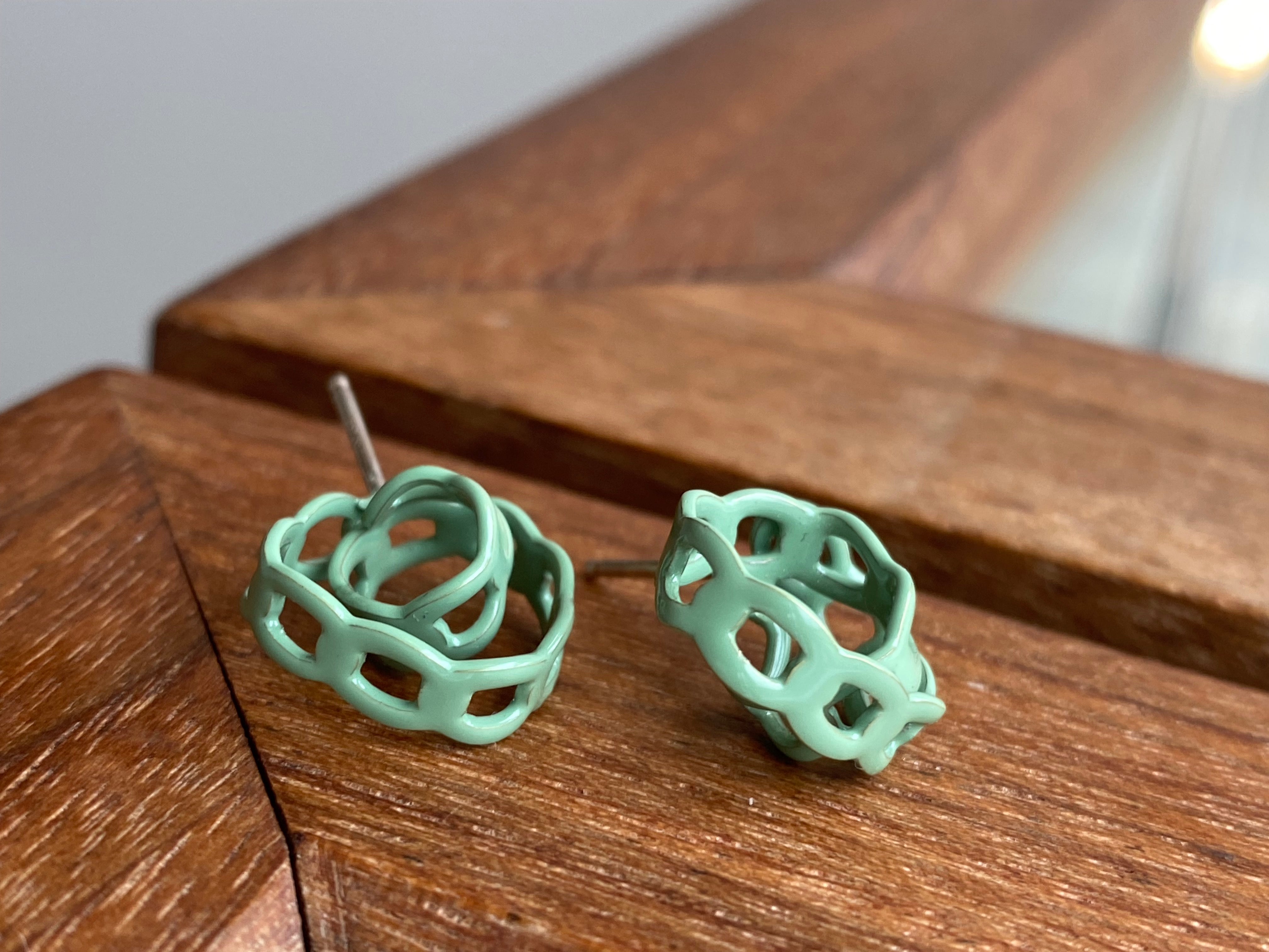 Ashley Buchanan- Chain Knot Stud Earrings