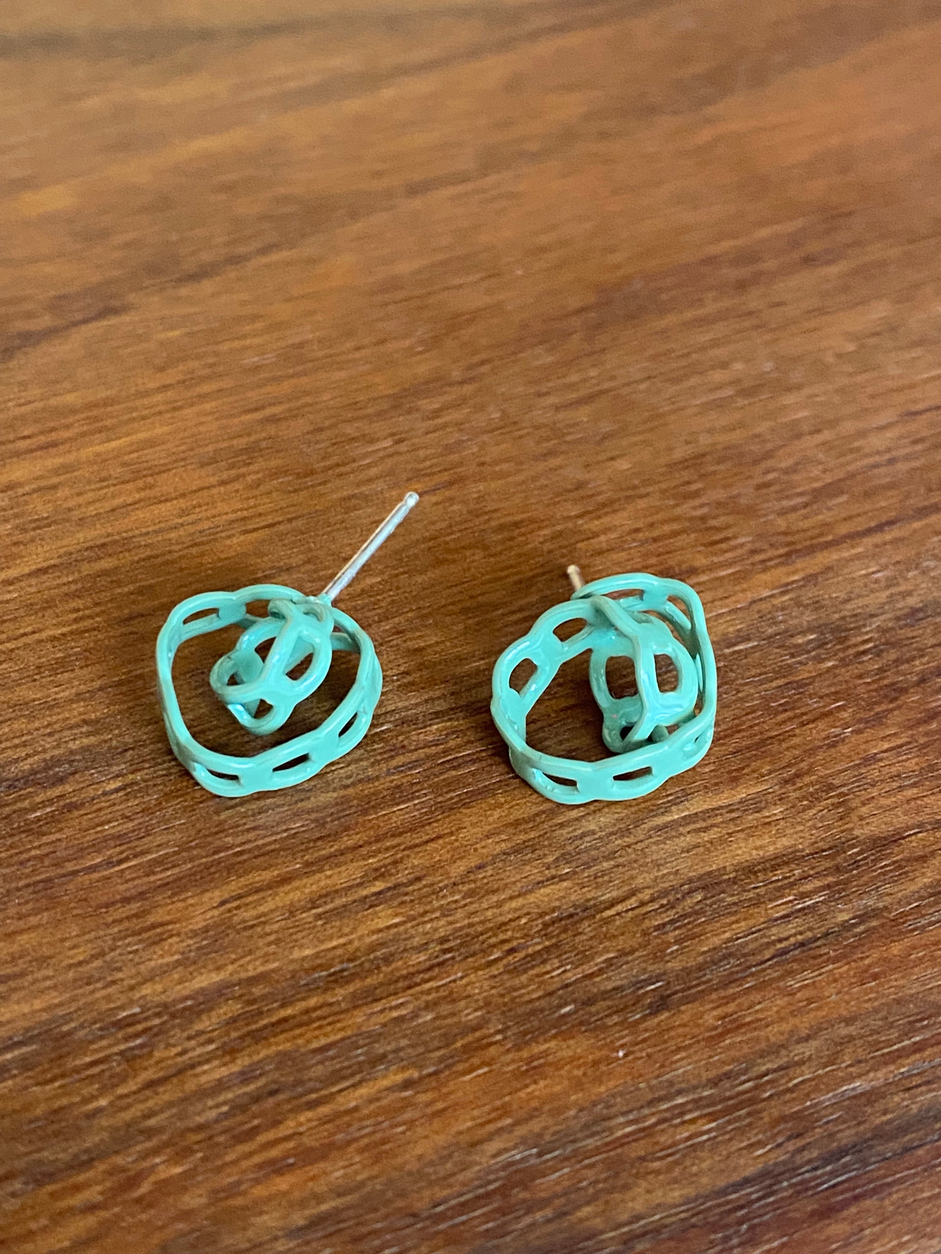 Ashley Buchanan- Chain Knot Stud Earrings