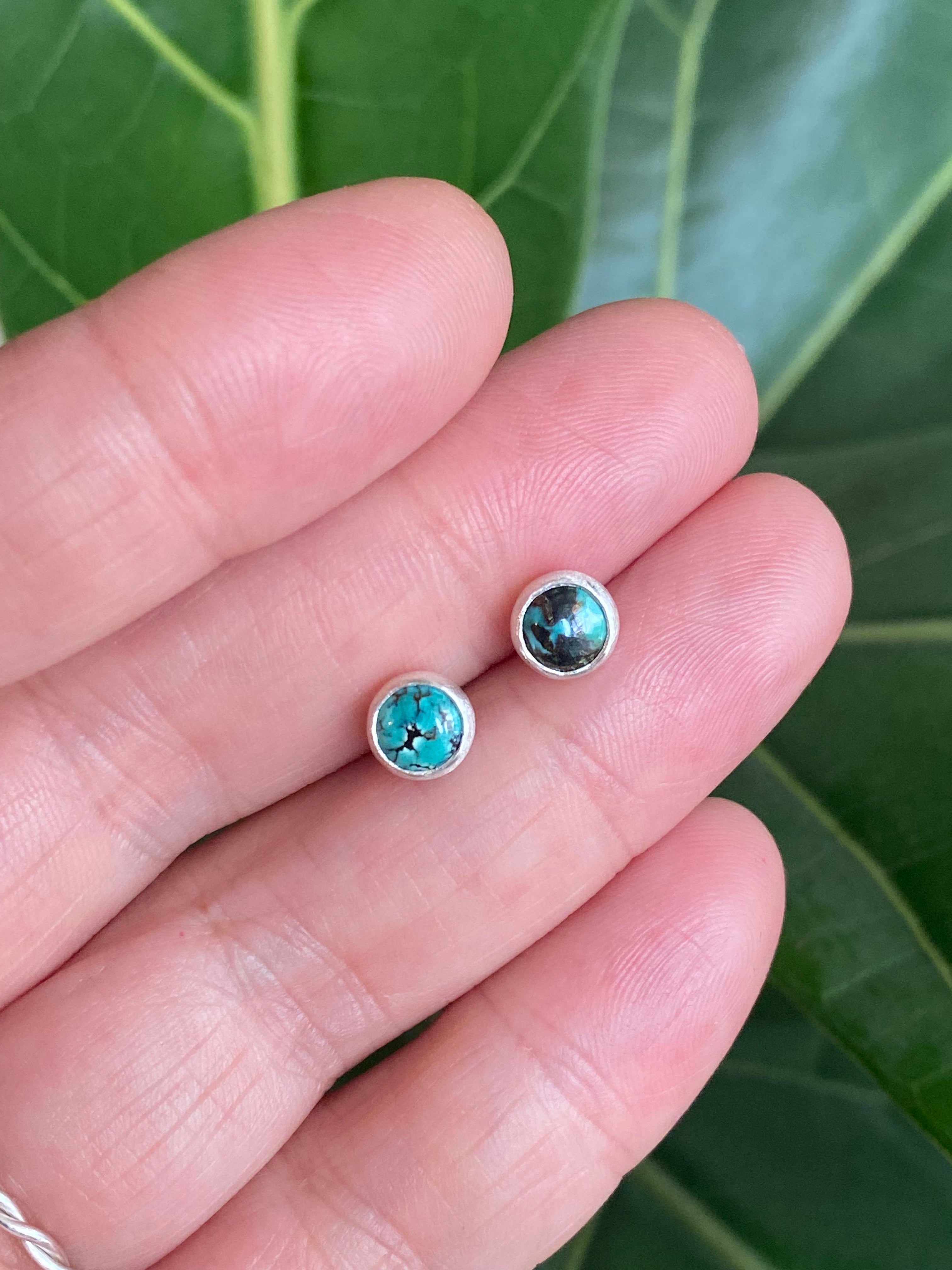 Siedra Loeffler- Dramatic Turquoise Stud Earrings