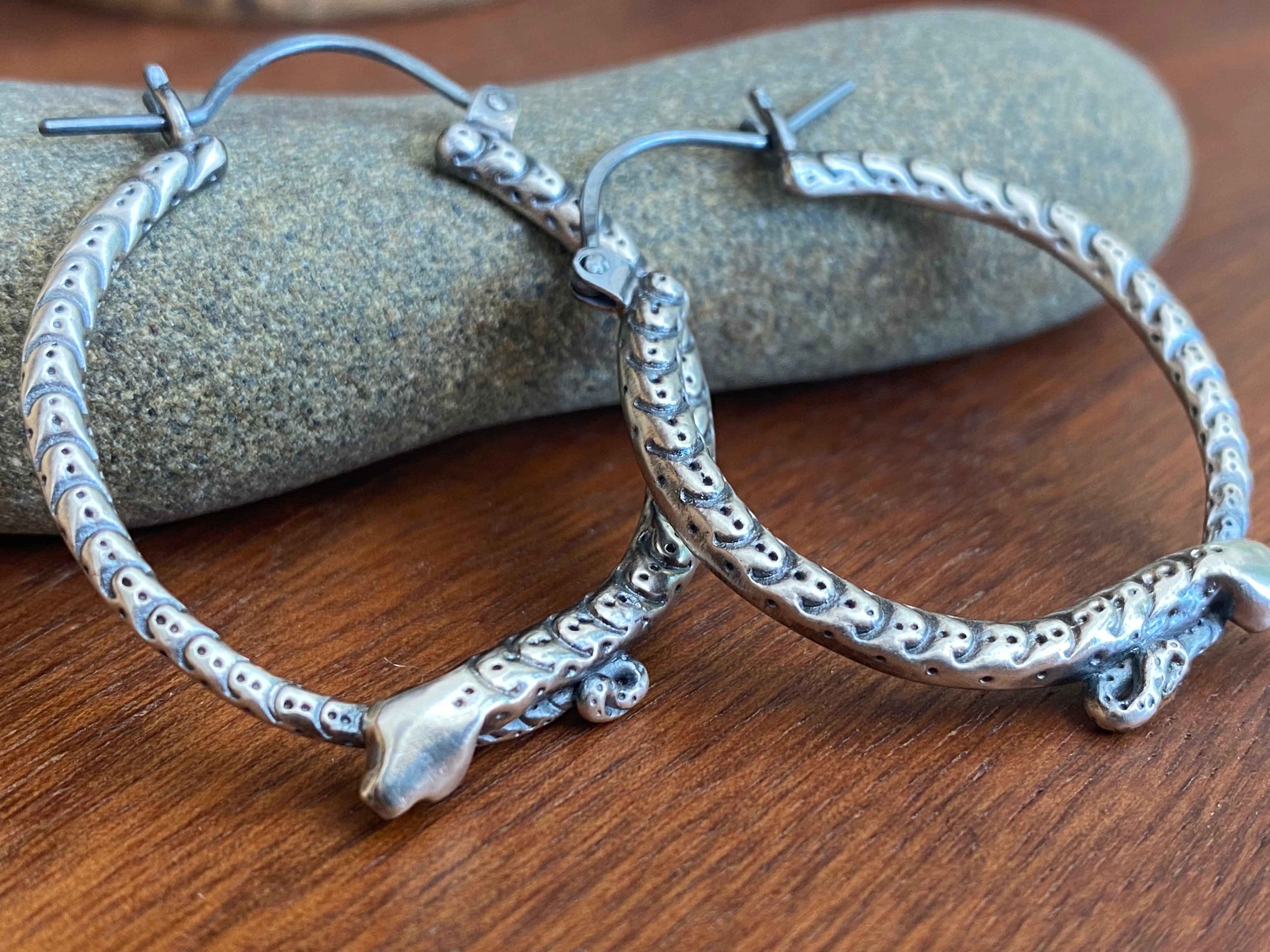 Luana Coonen- Sleeping Snake Hoop Earrings