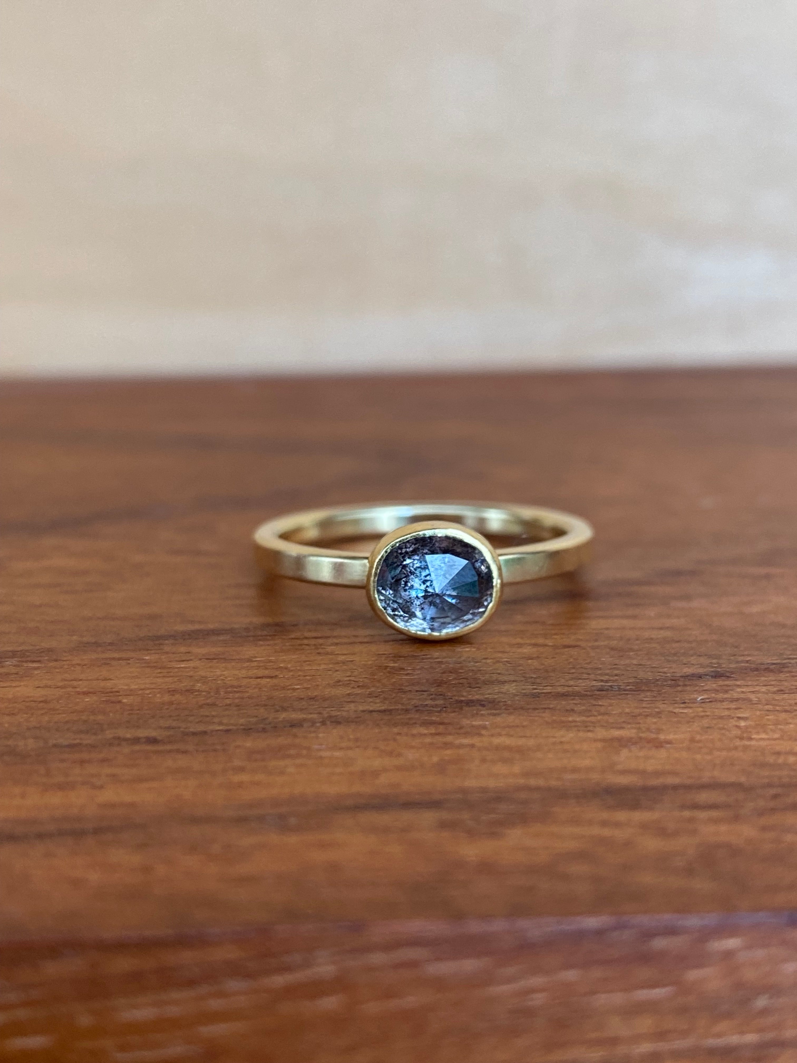 Sam Woehrmann- Grey Diamond East To West Ring