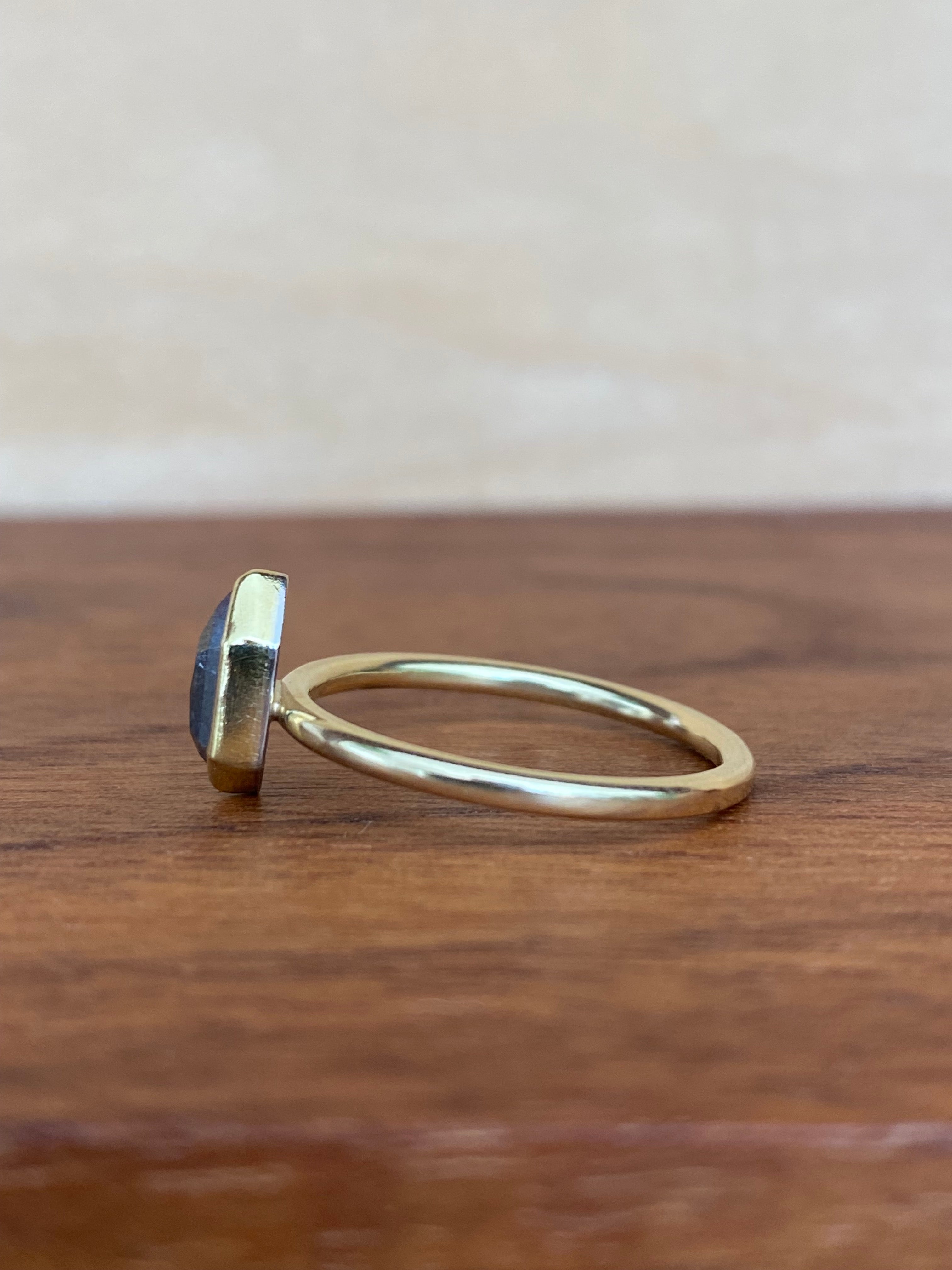 Sam Woehrmann- Grey Diamond Shield Ring