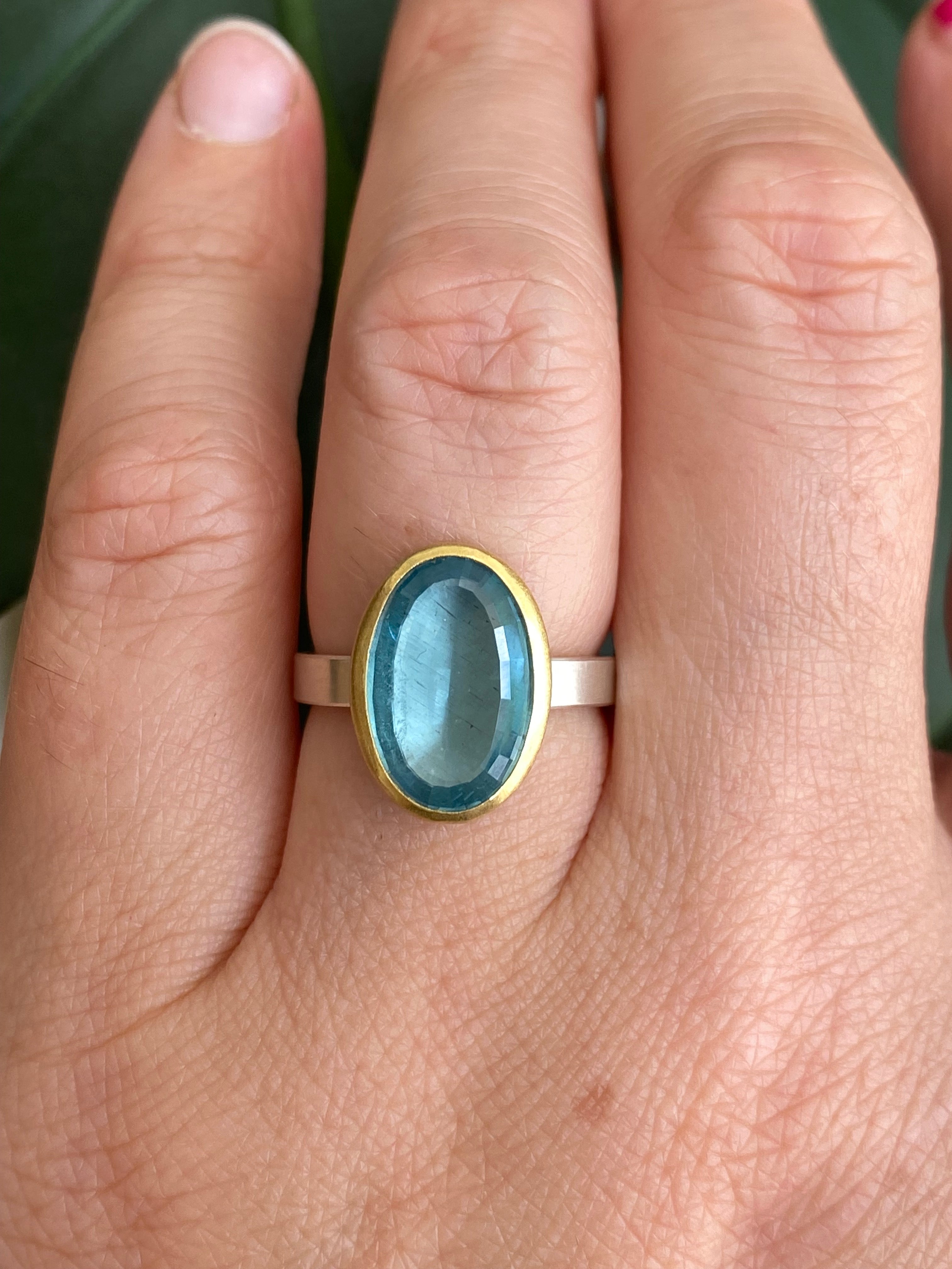 Sam Woehrmann- Aqua Oval Ring