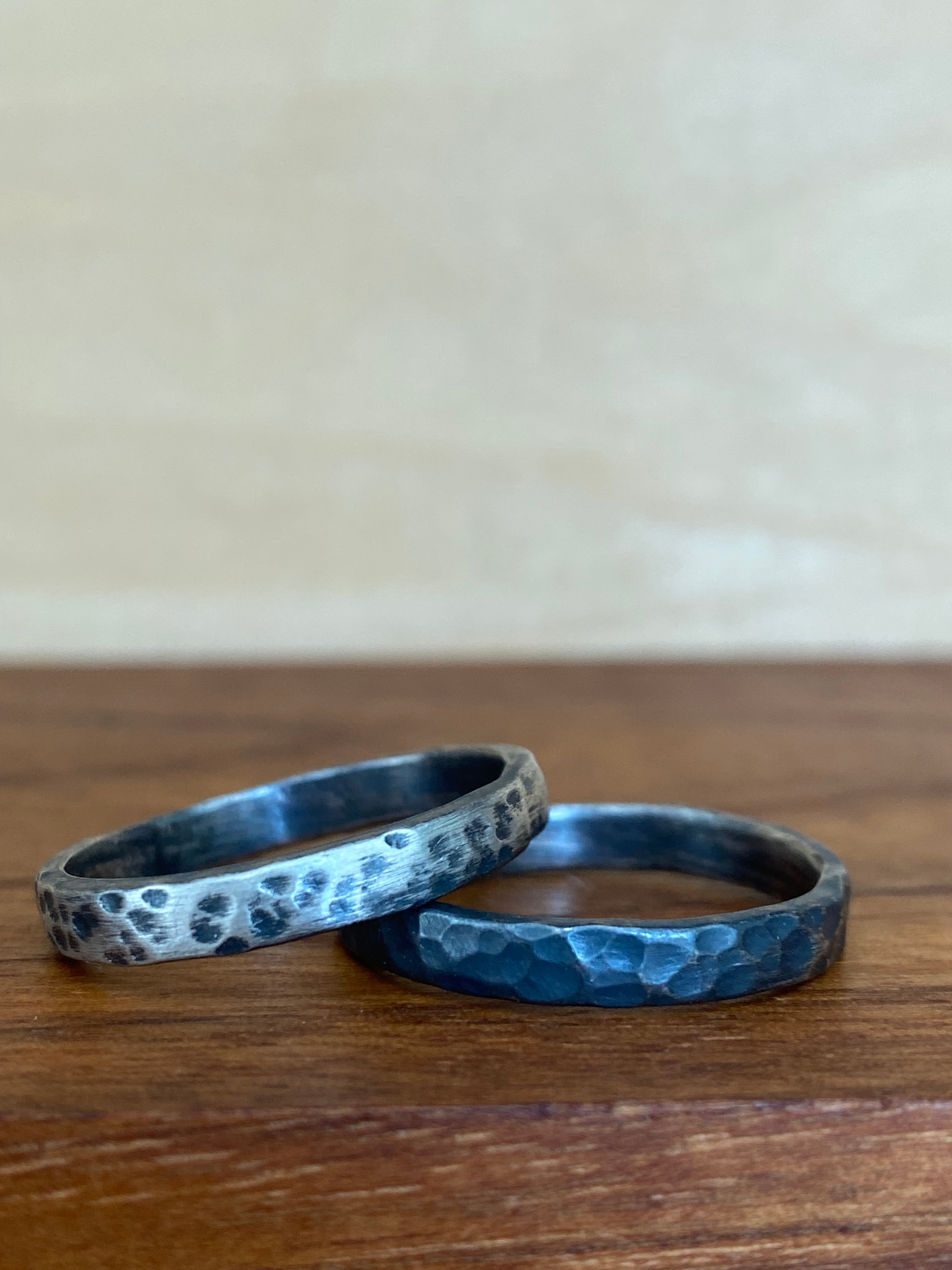 Betty Jäger- Hammered Band Rings