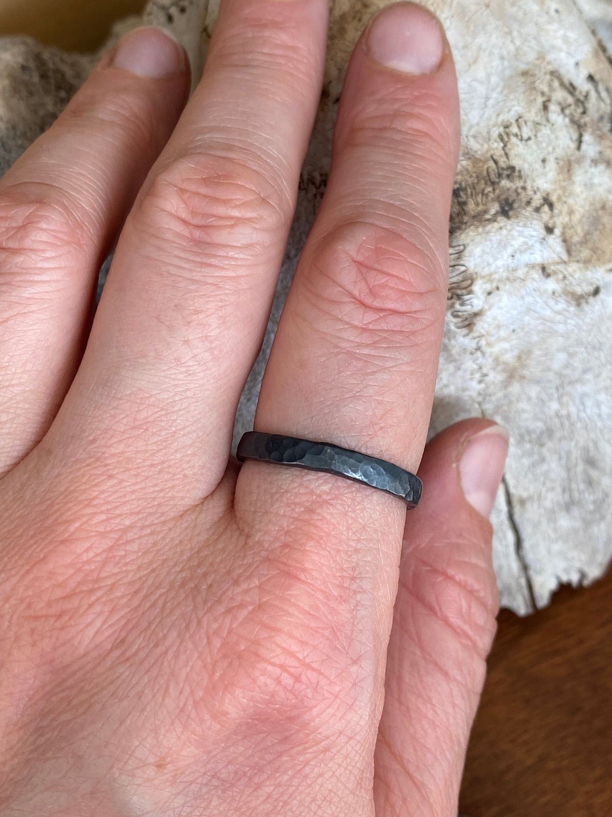 Betty Jäger Hammered Band Rings The Gold Hammer