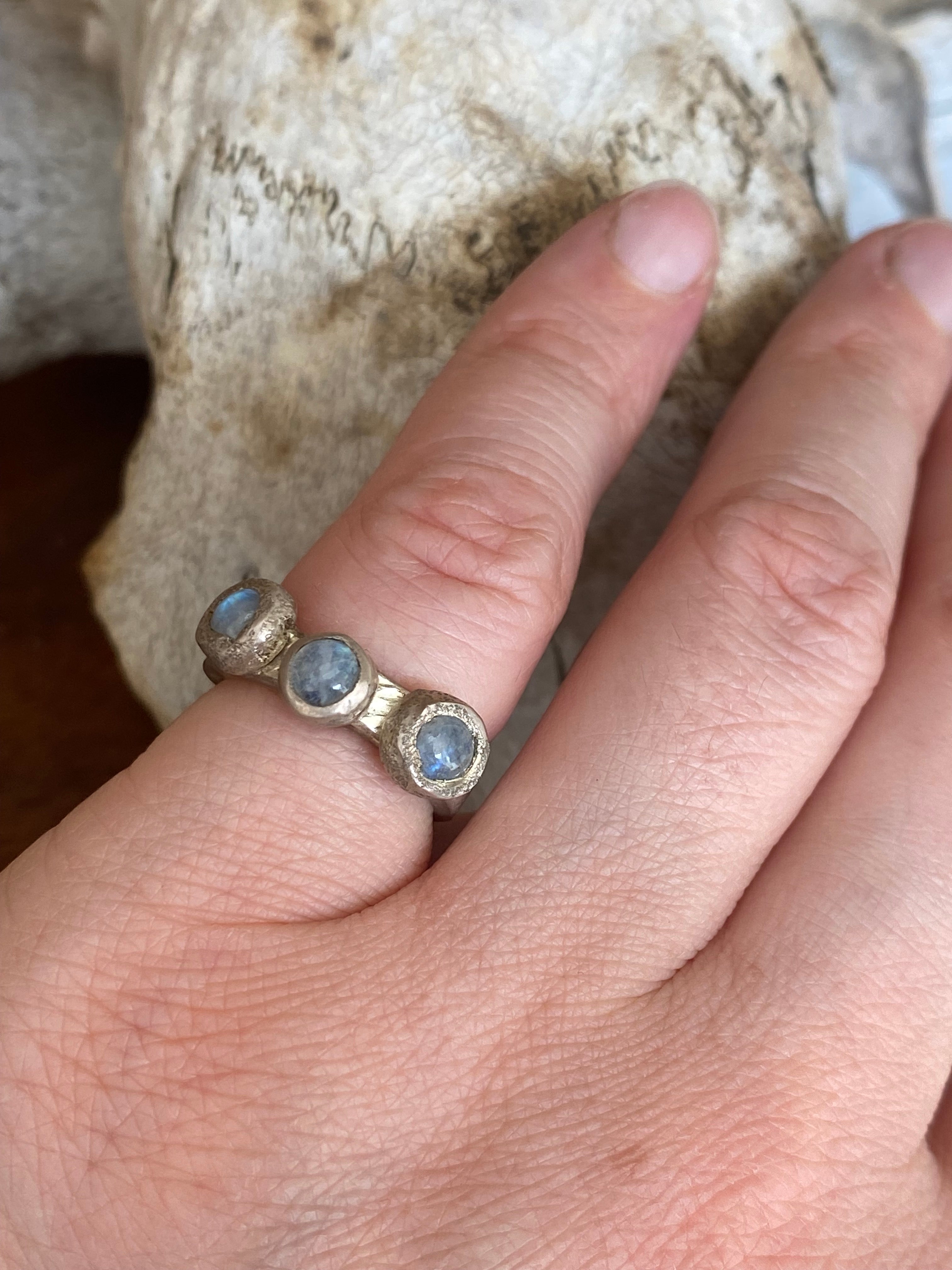 Betty Jäger- Moonstone Trio Ring