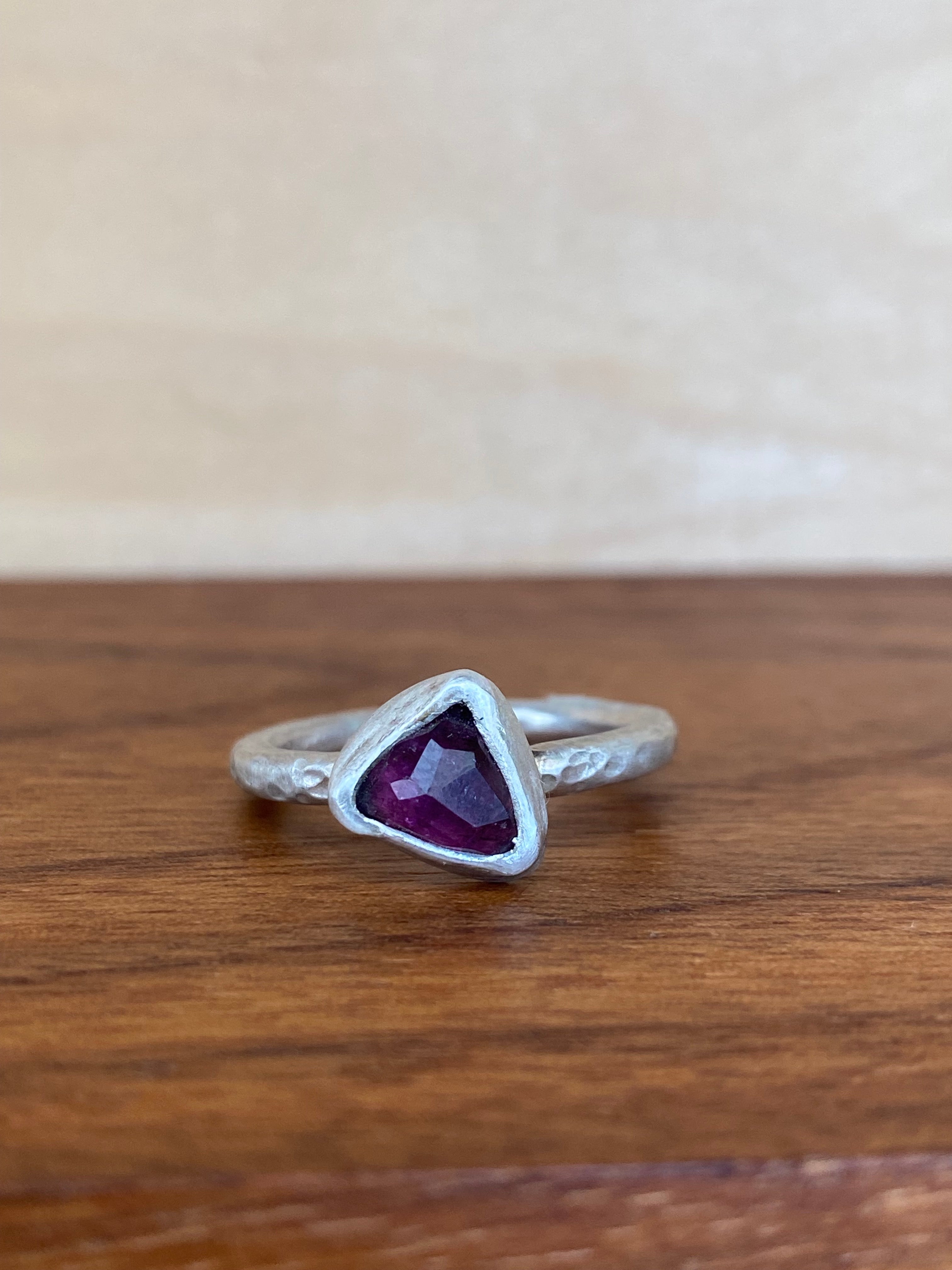 Betty Jäger- Pink Tourmaline Trillion Ring