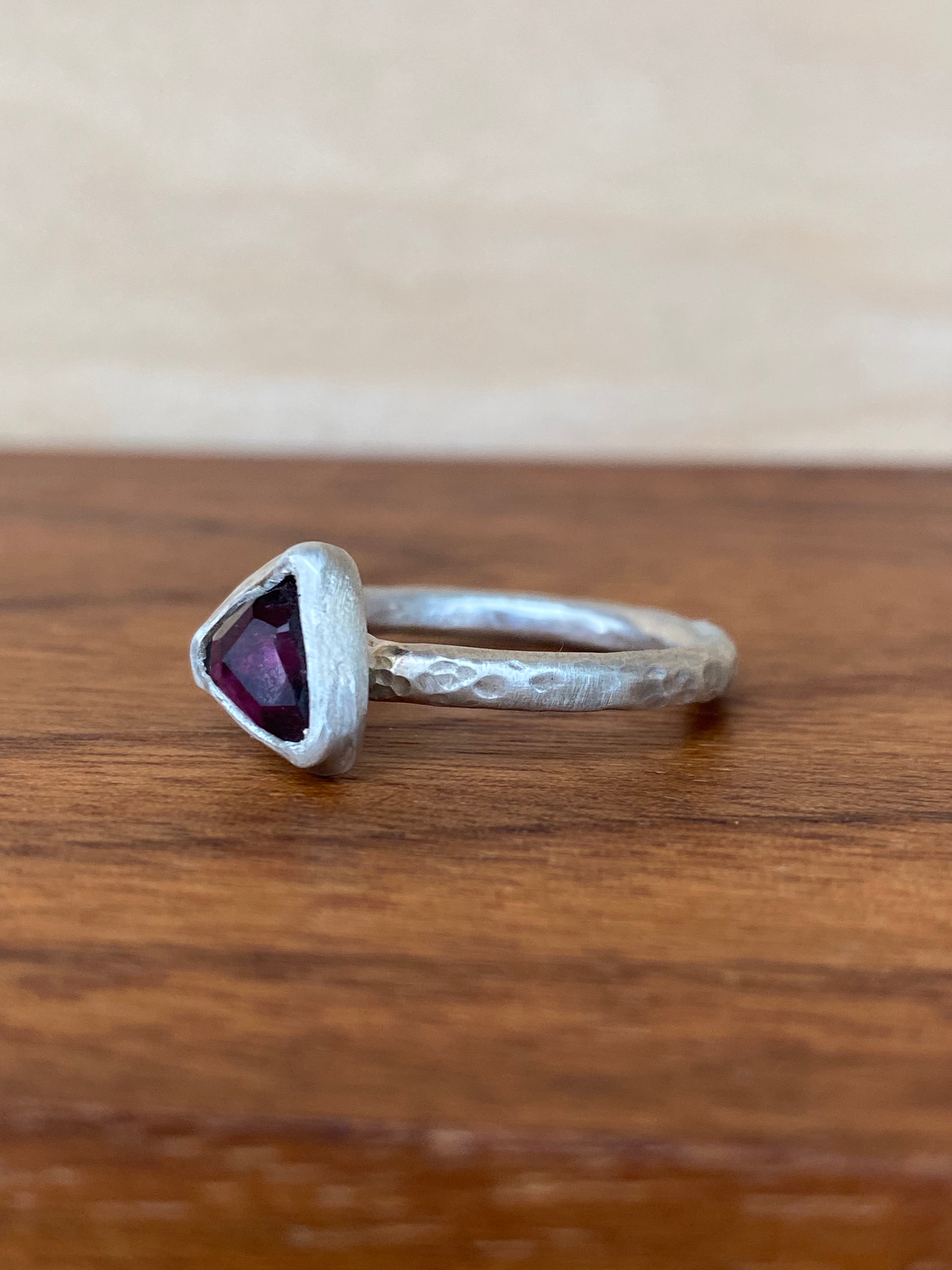 Betty Jäger- Pink Tourmaline Trillion Ring