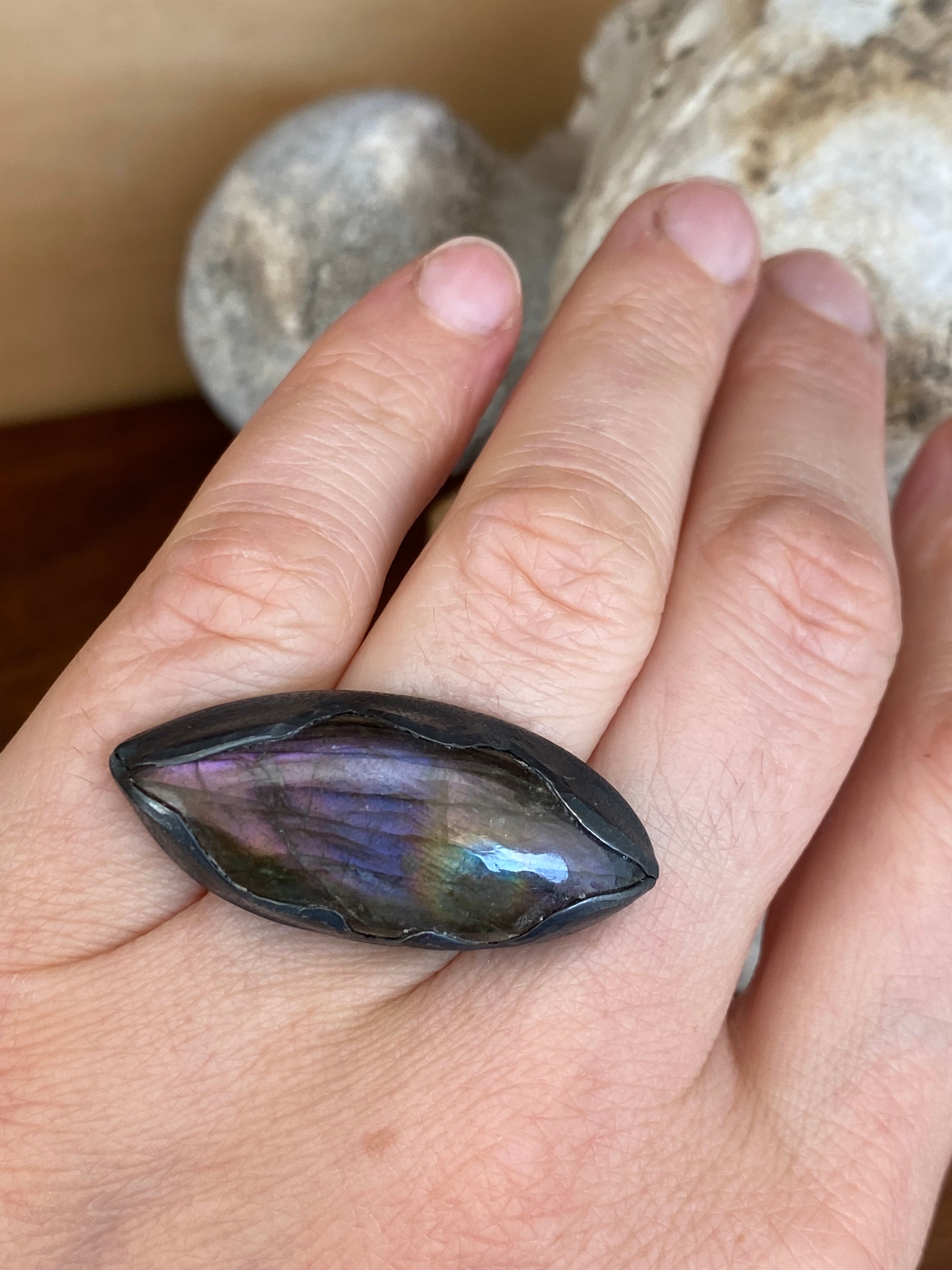 Betty Jäger- Labordorite Marquis Ring