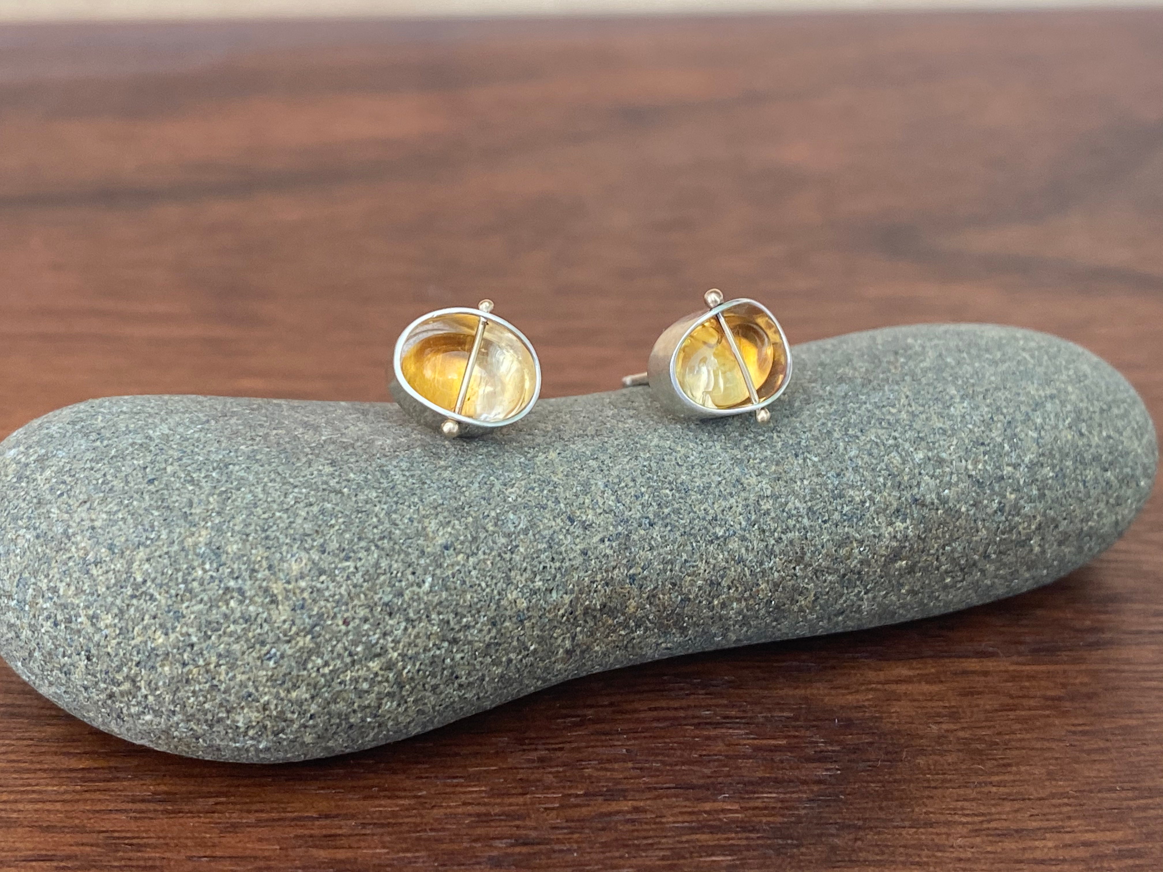 Hilary Finck- Citrine Stud Earrings