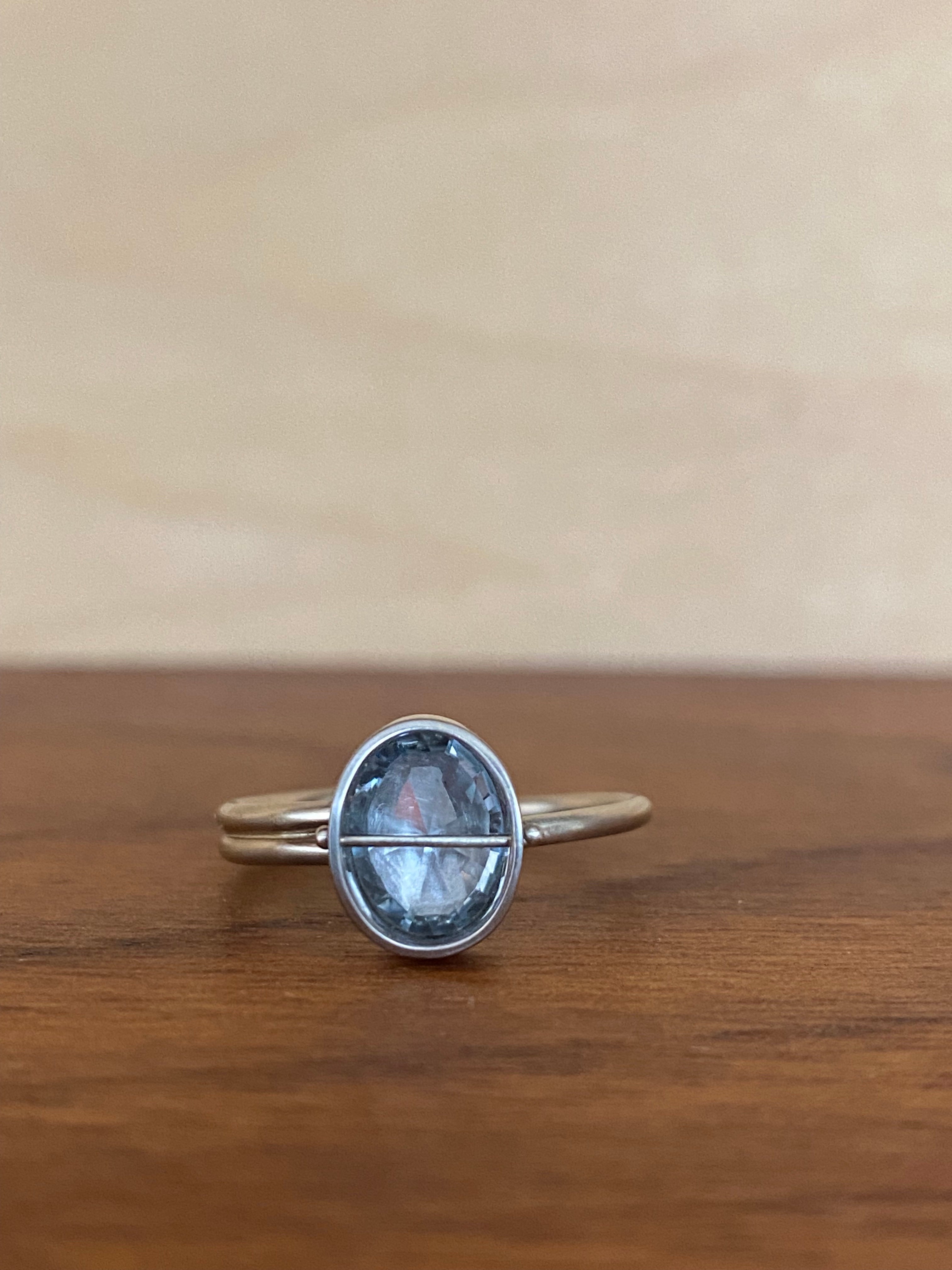 Hilary Finck- Captured Madagascar Sapphire Ring