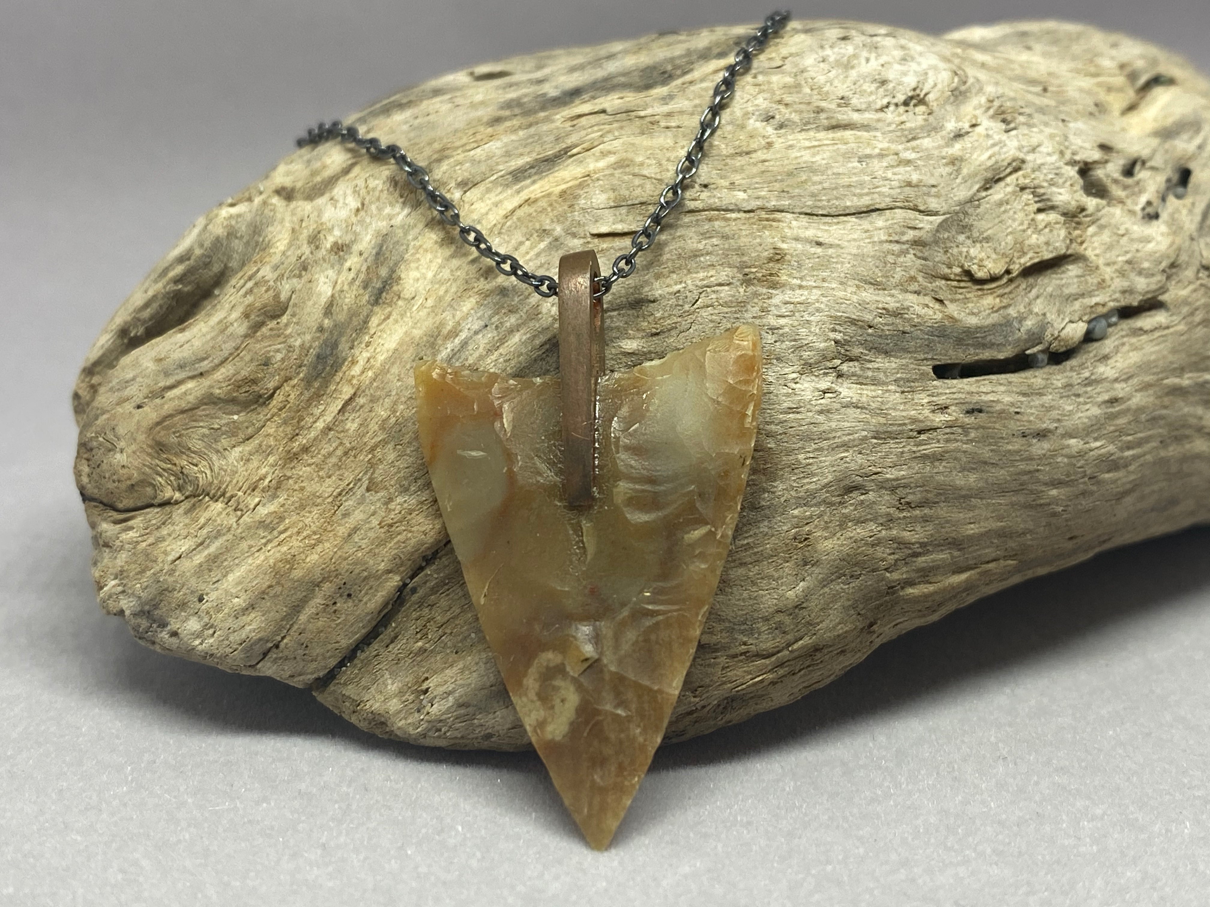 Jake Castor- Jasper Arrowhead Pendant