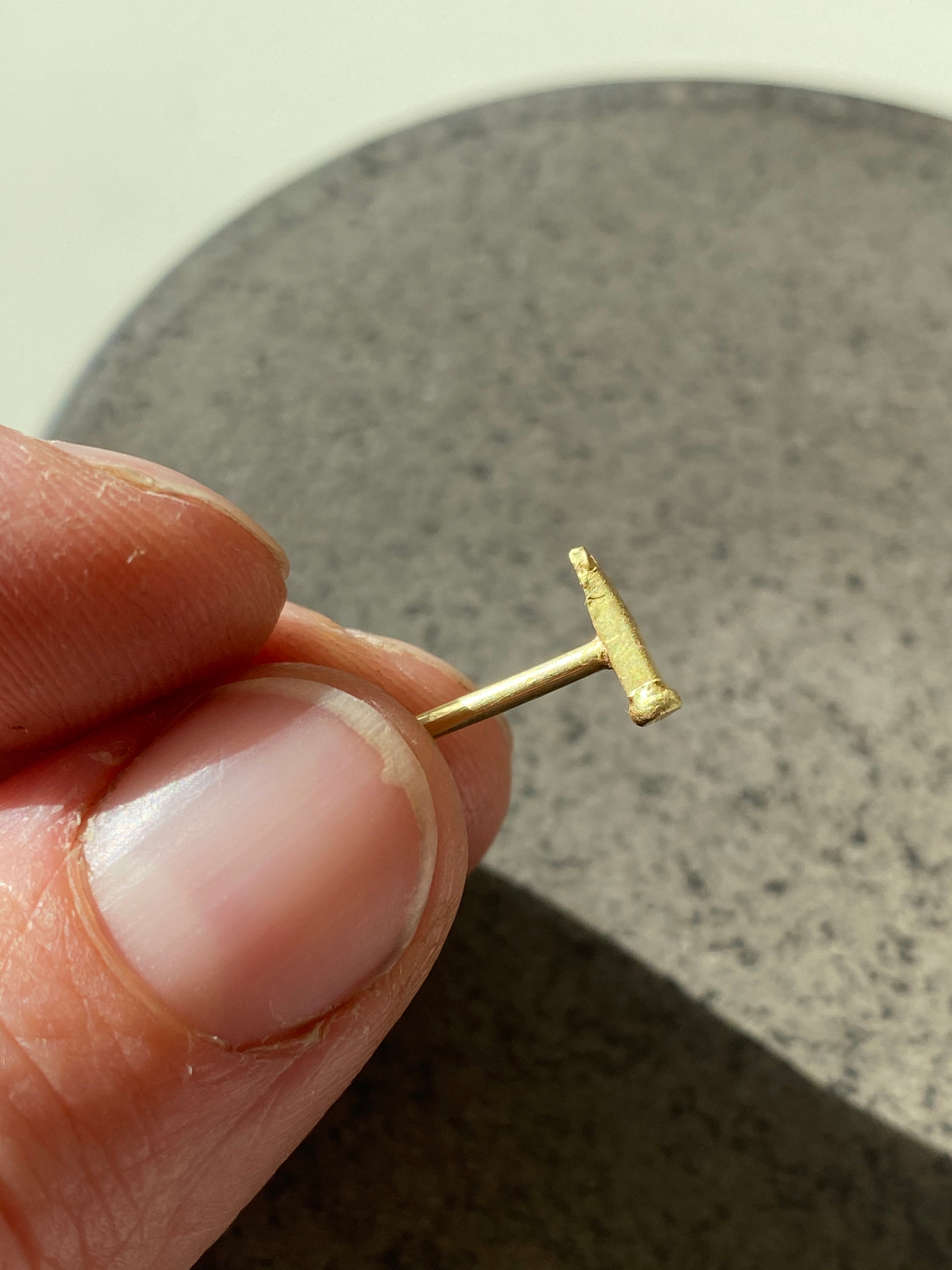 Siedra Loeffler- Teeny Gold Hammer Pendant