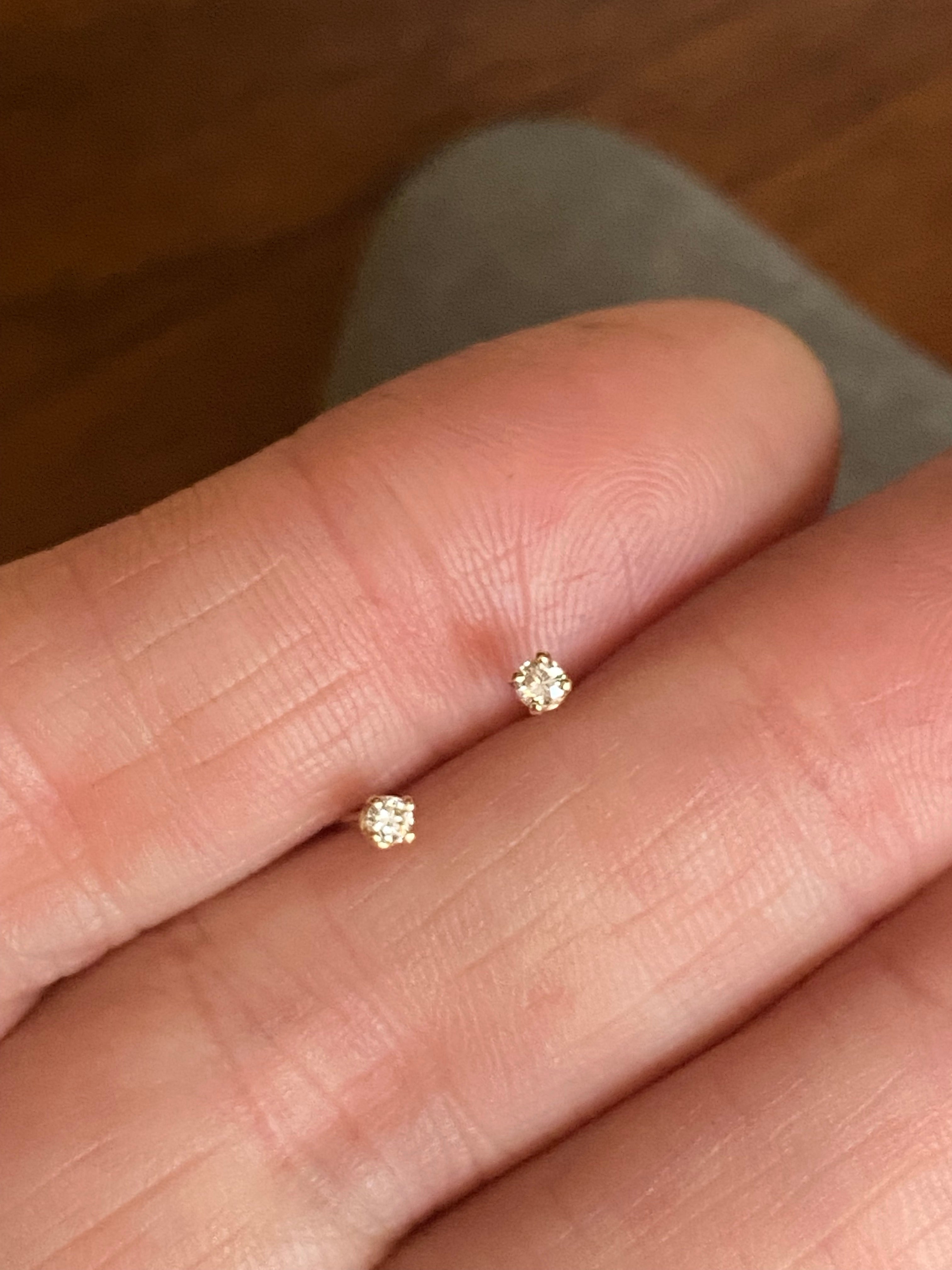 Luana Coonen- Petite Diamond Stud Earrings