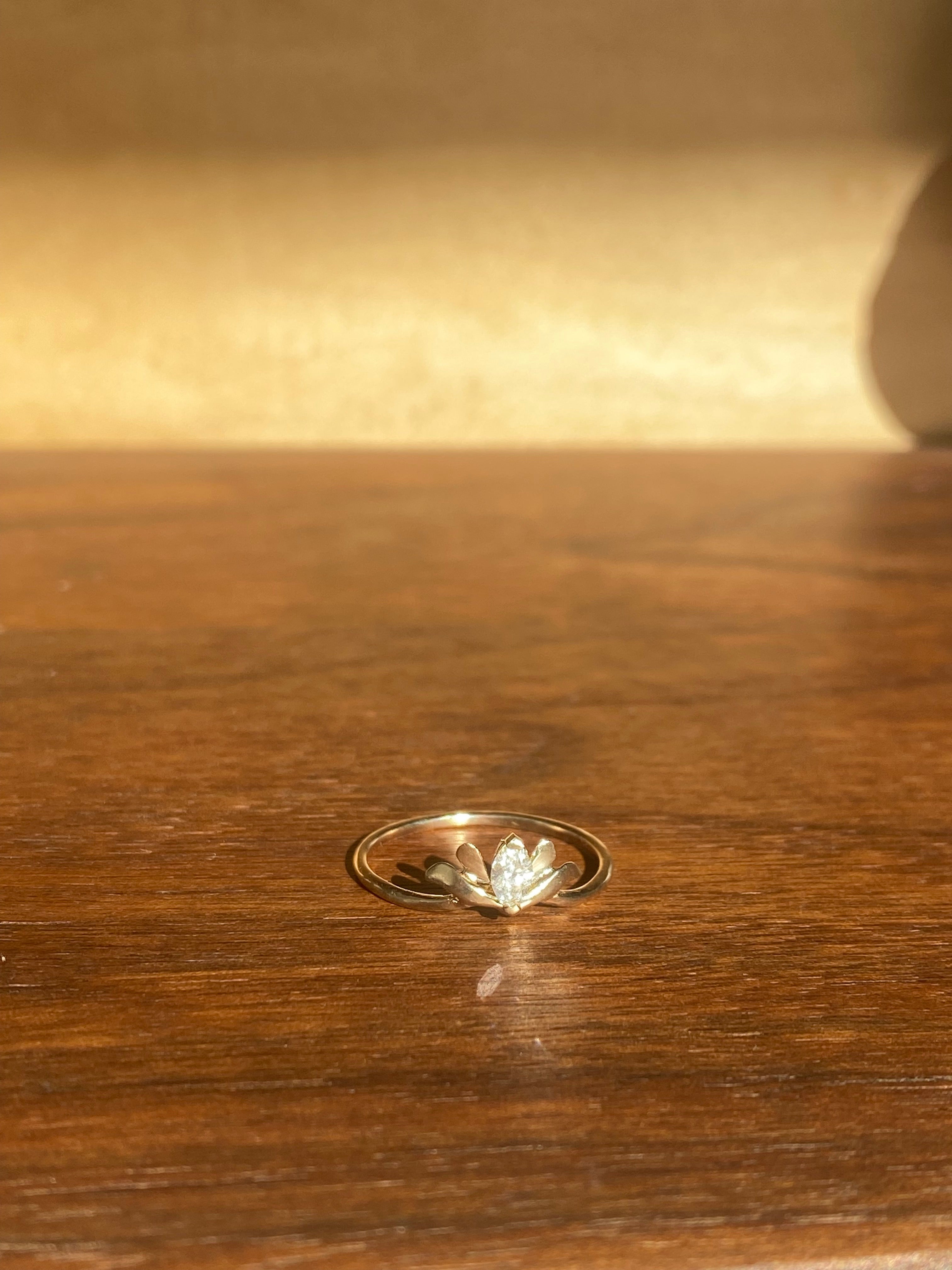 Luana Coonen- Fleur de Marquis Diamond Ring