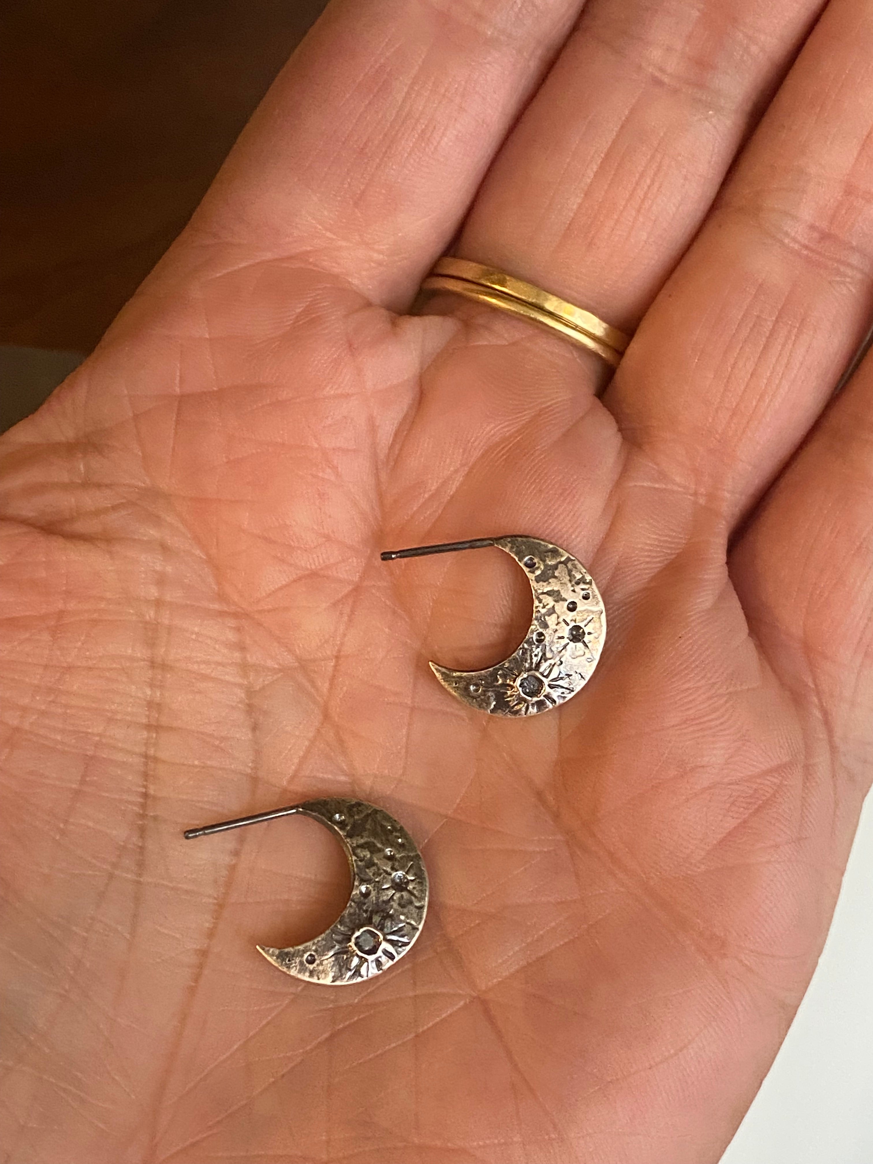 Luana Coonen- Mahina Moon Hoop Earring