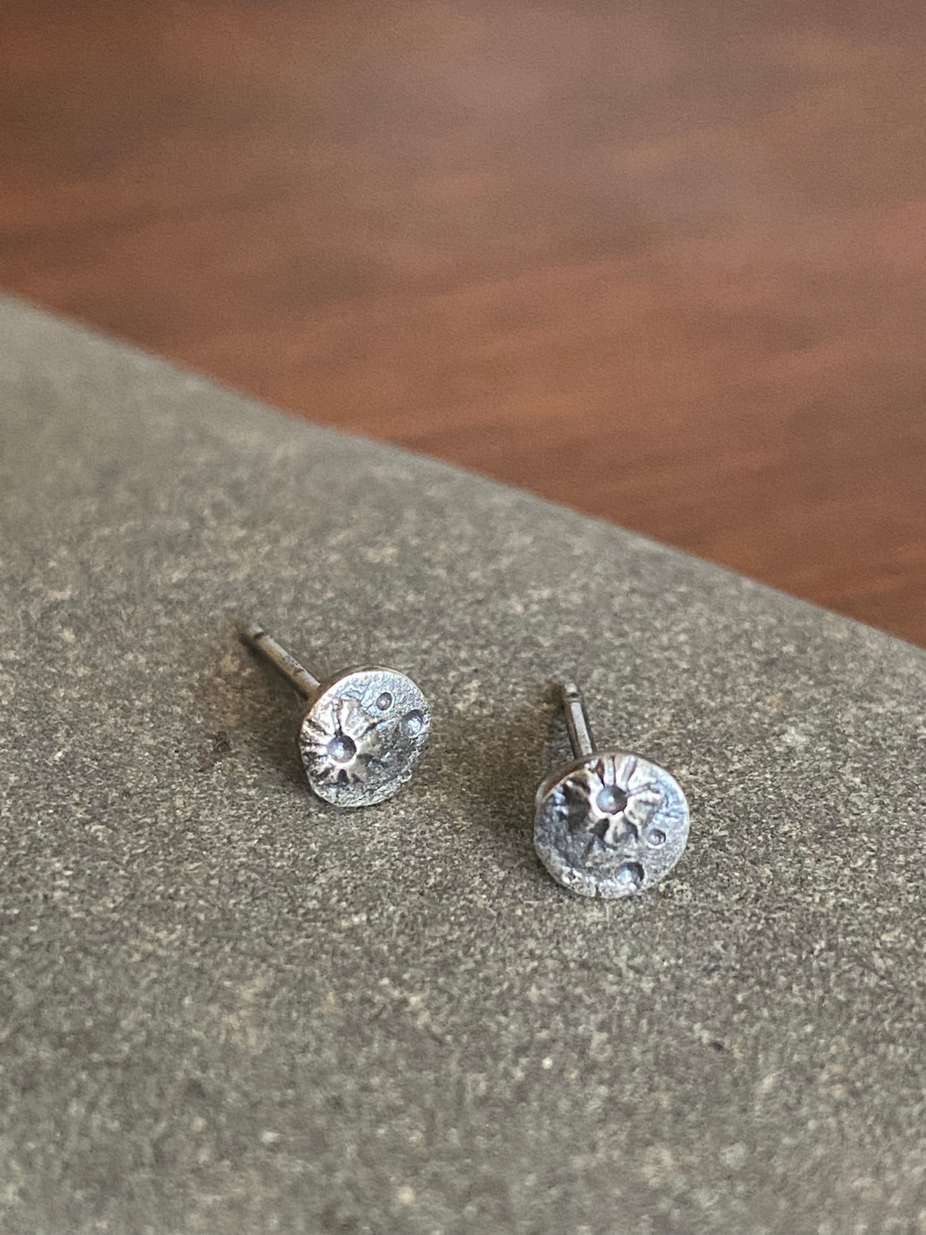 Luana Coonen- Tiny Moon Stud Earrings