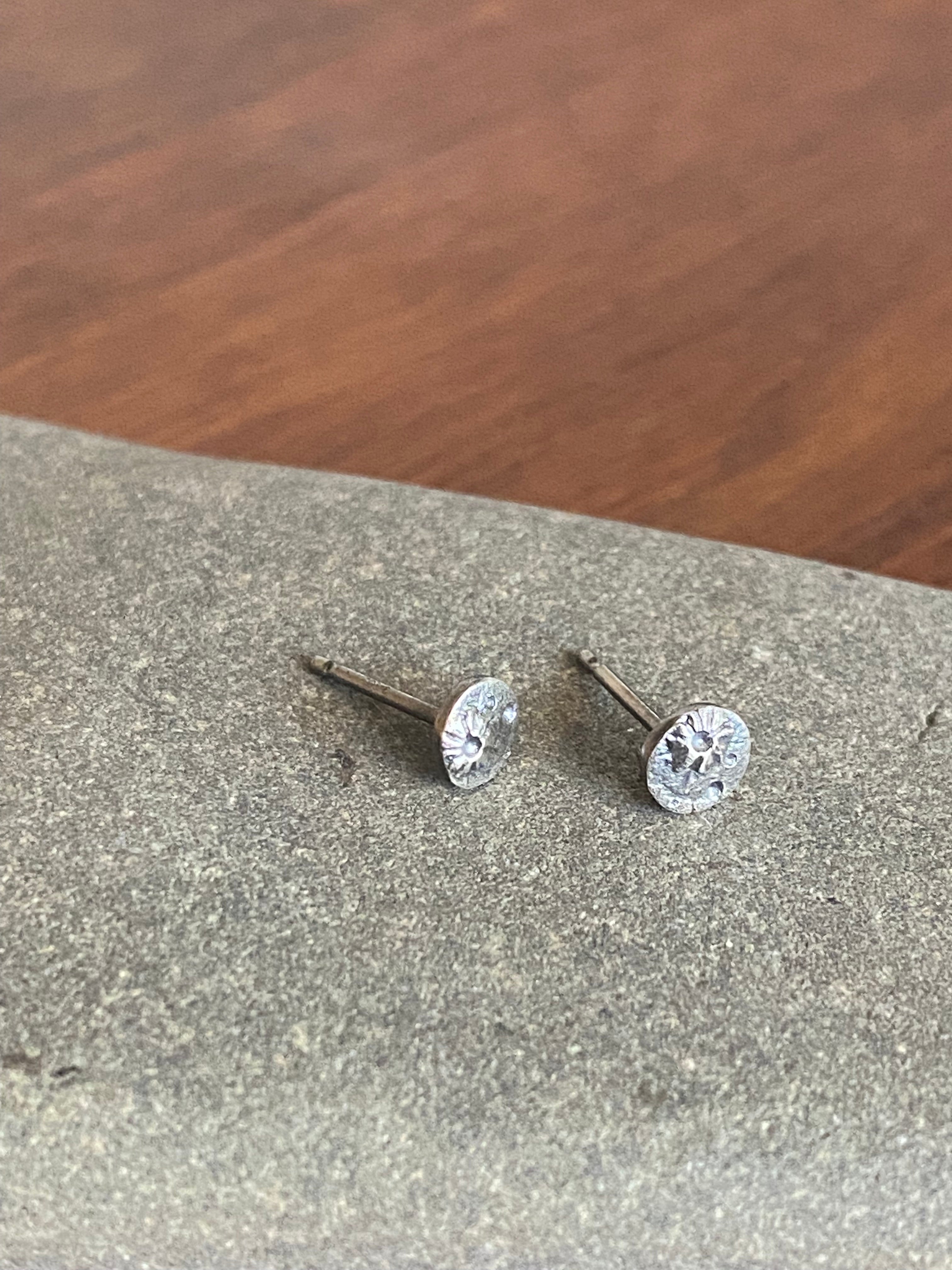 Luana Coonen- Tiny Moon Stud Earrings