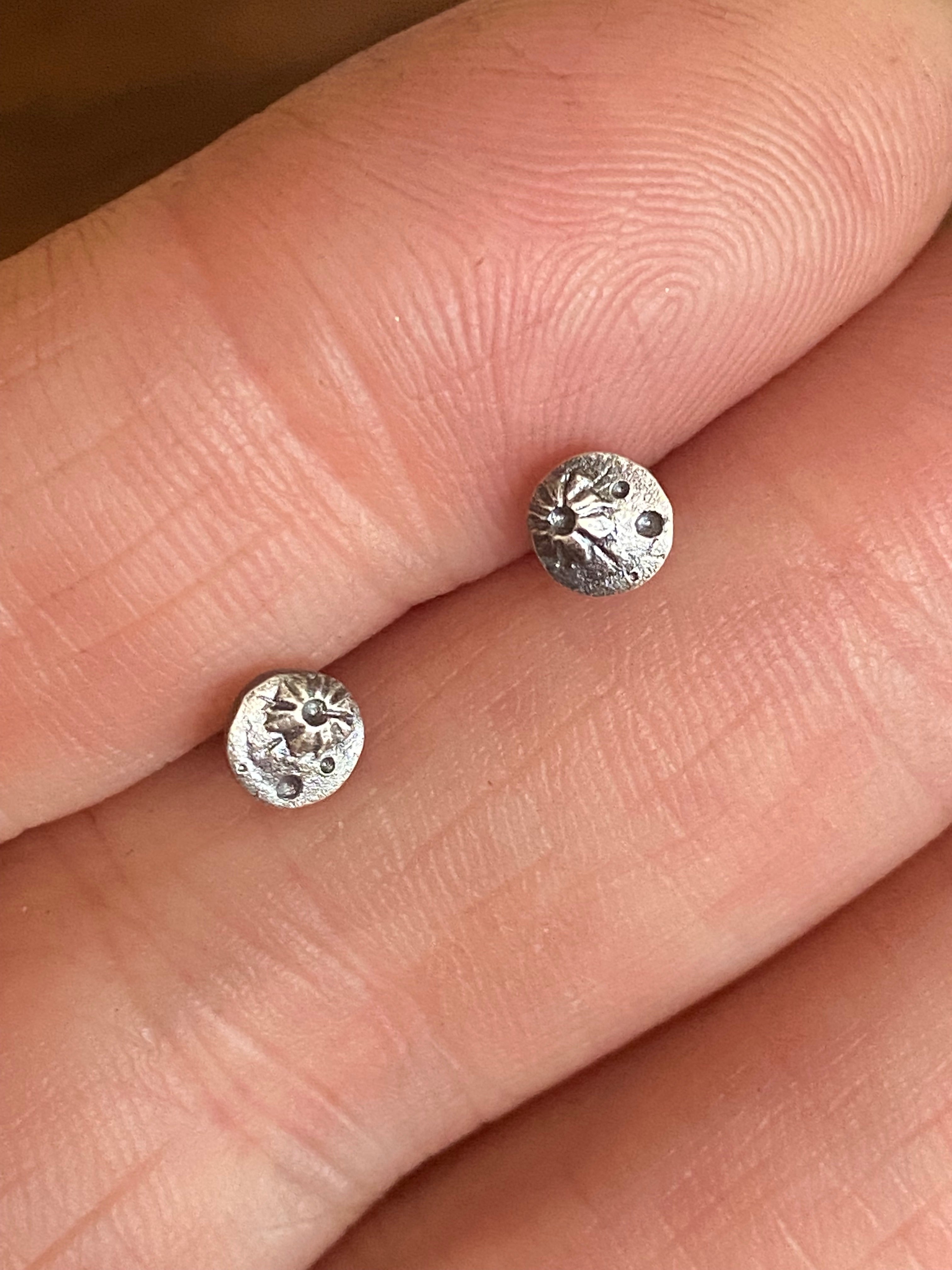 Luana Coonen- Tiny Moon Stud Earrings