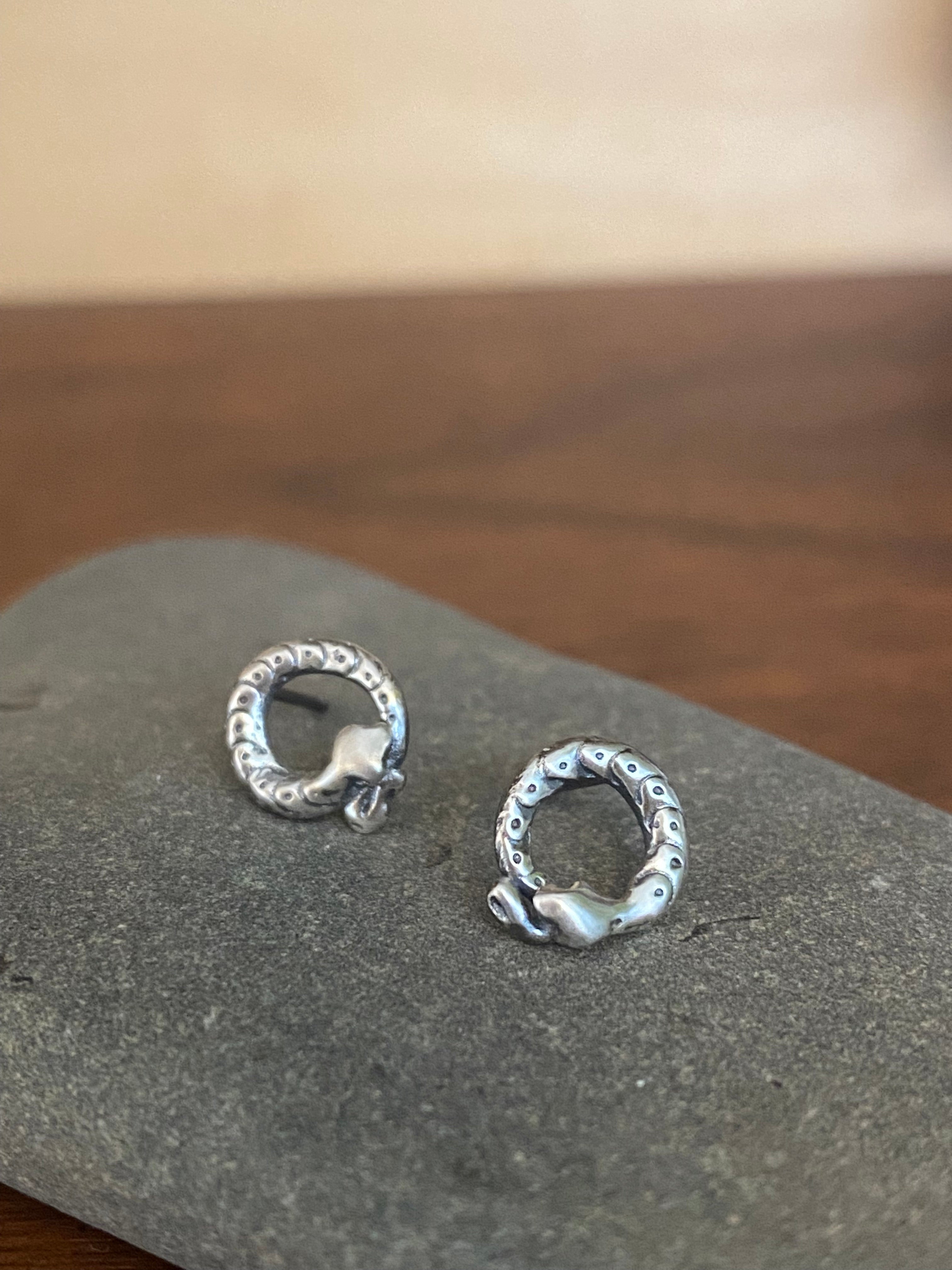 Luana Coonen- Sleeping Snake Stud Earring