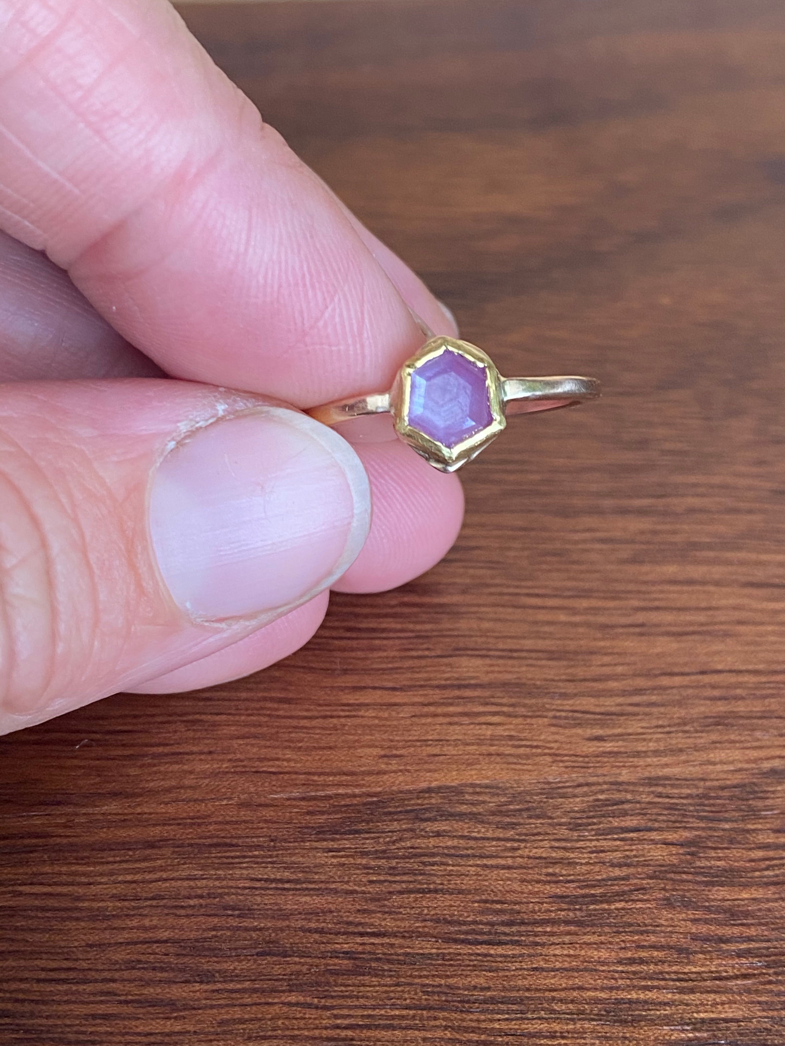 M. Rose Studio- Ruby Star Ring