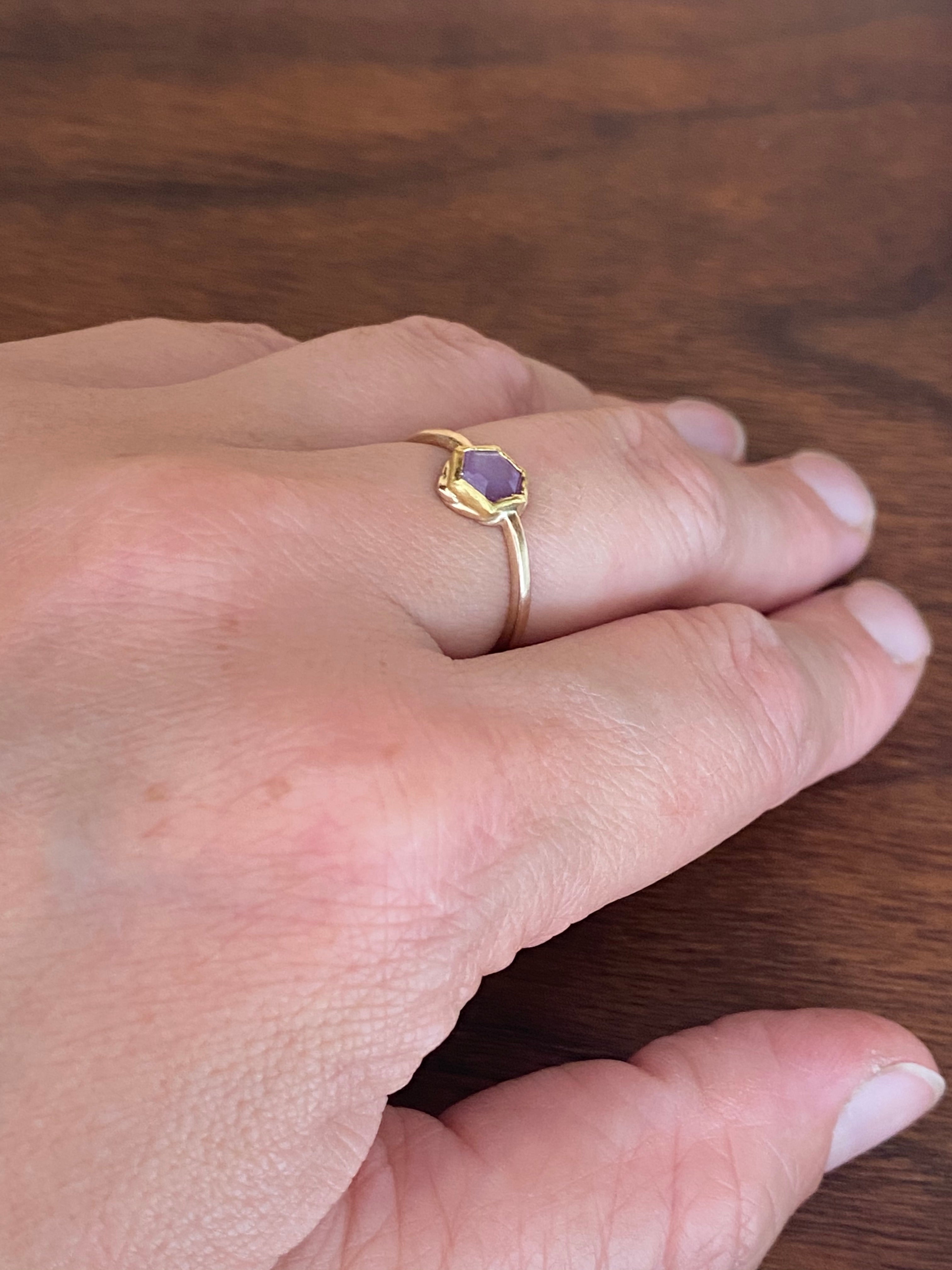 M. Rose Studio- Ruby Star Ring