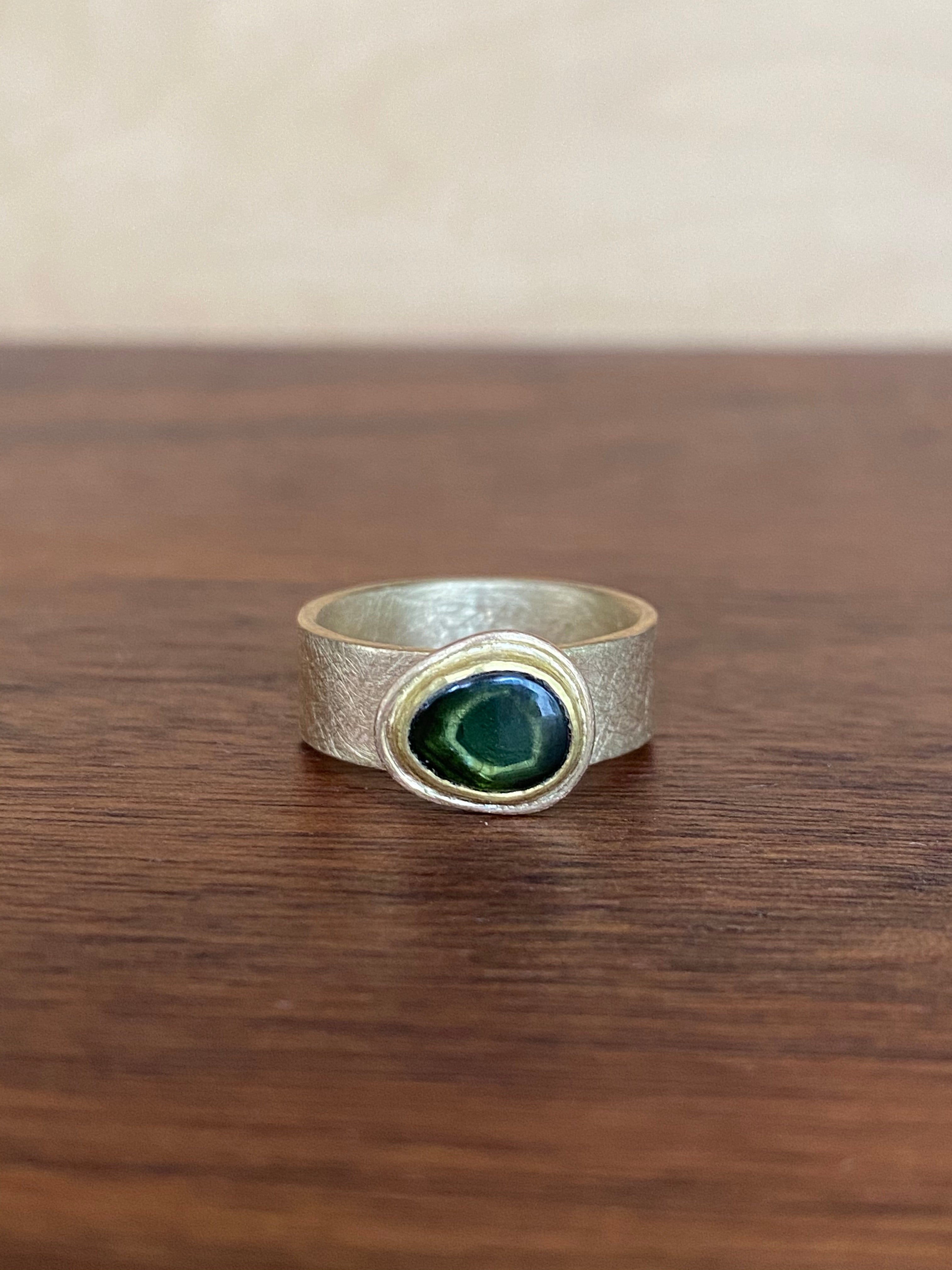 M. Rose Studio- Tourmaline Eye Ring