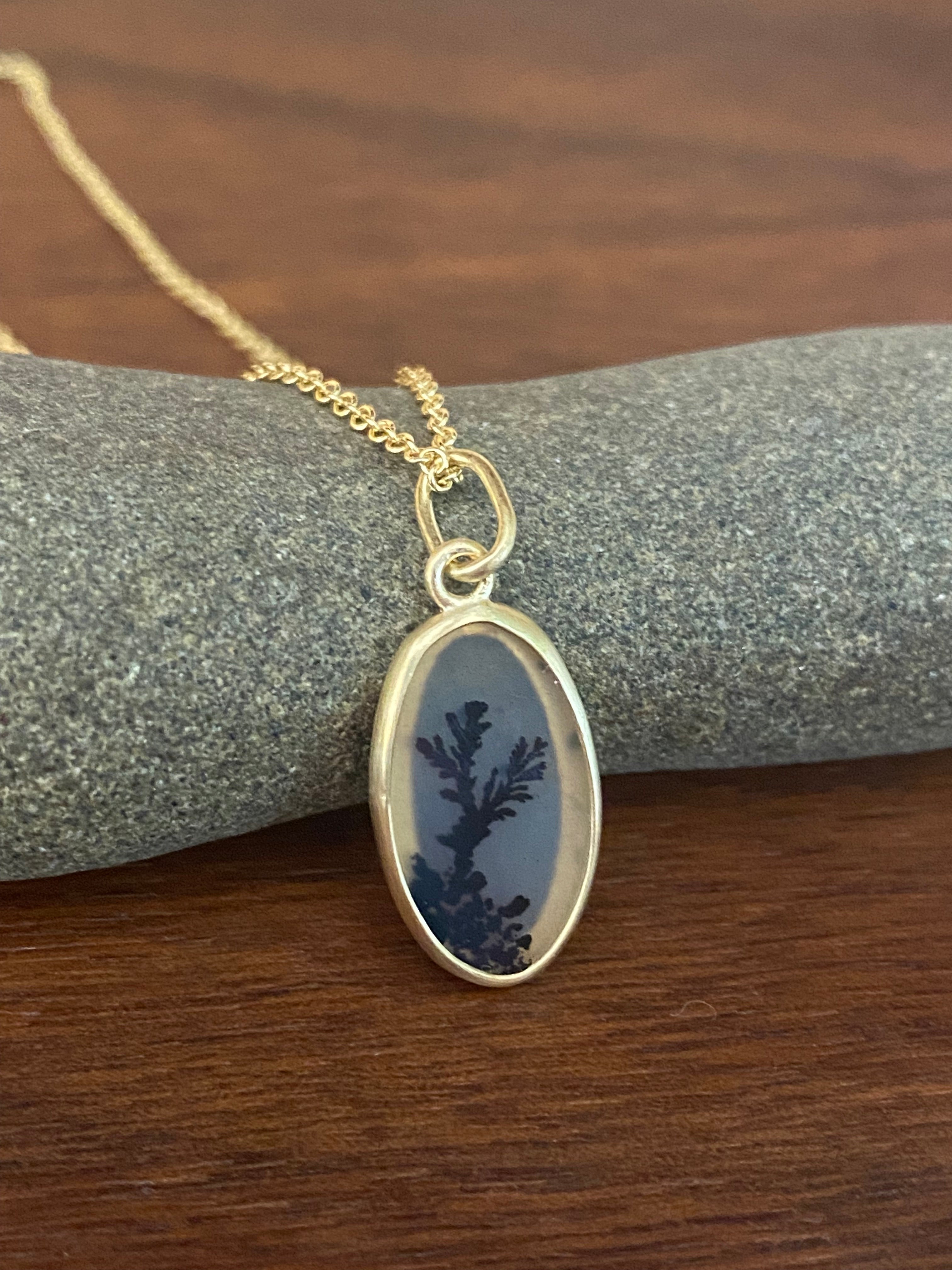 Monica Marcella- Dendritic Agate Necklace