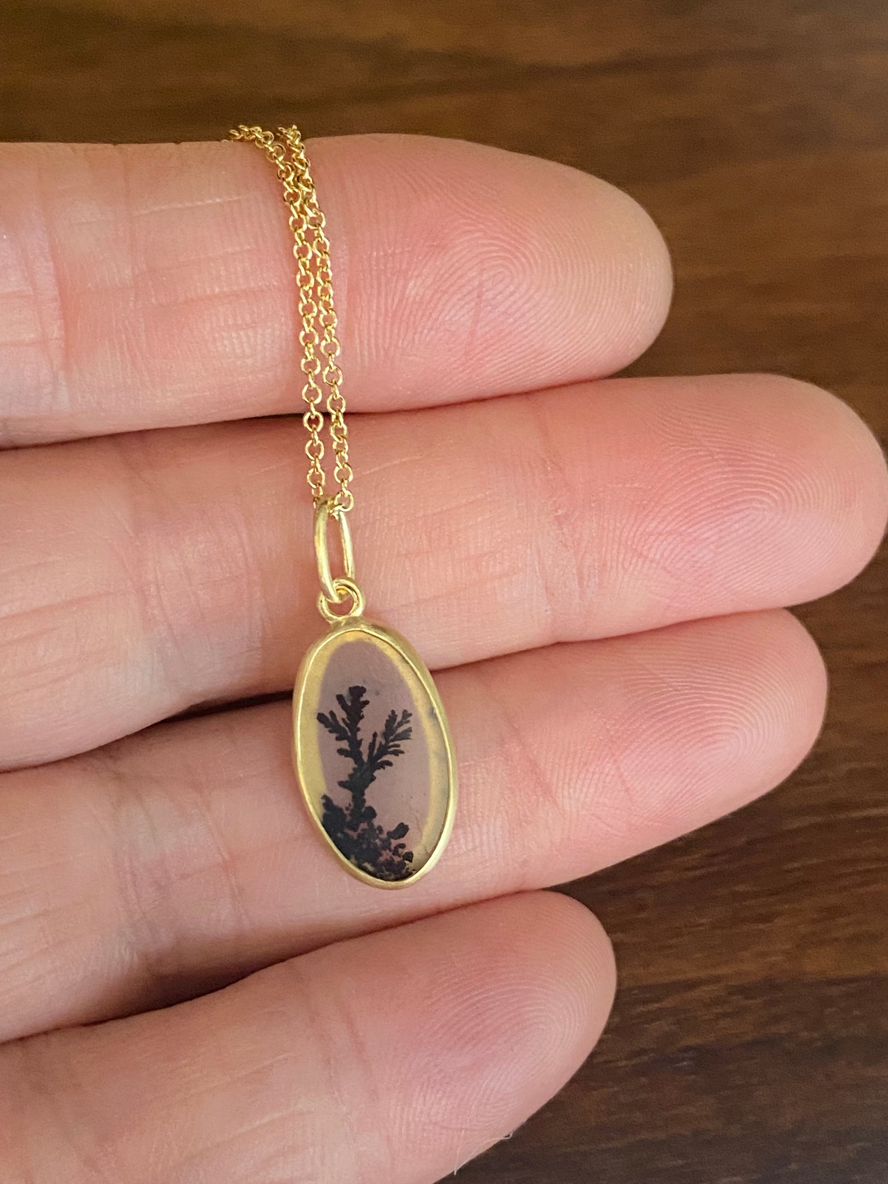 Monica Marcella- Dendritic Agate Necklace