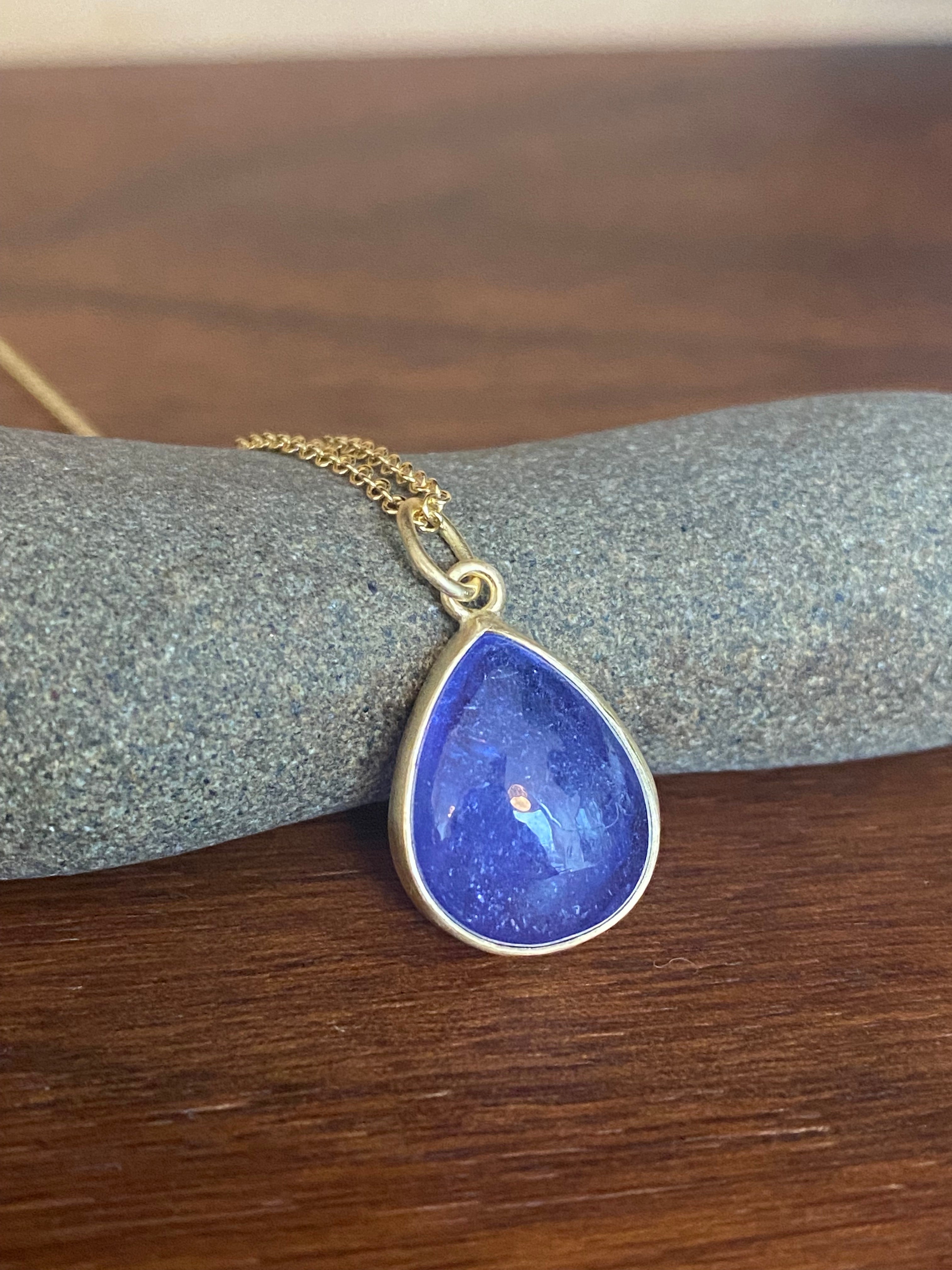 Monica Marcella- Tanzanite Drop Necklace