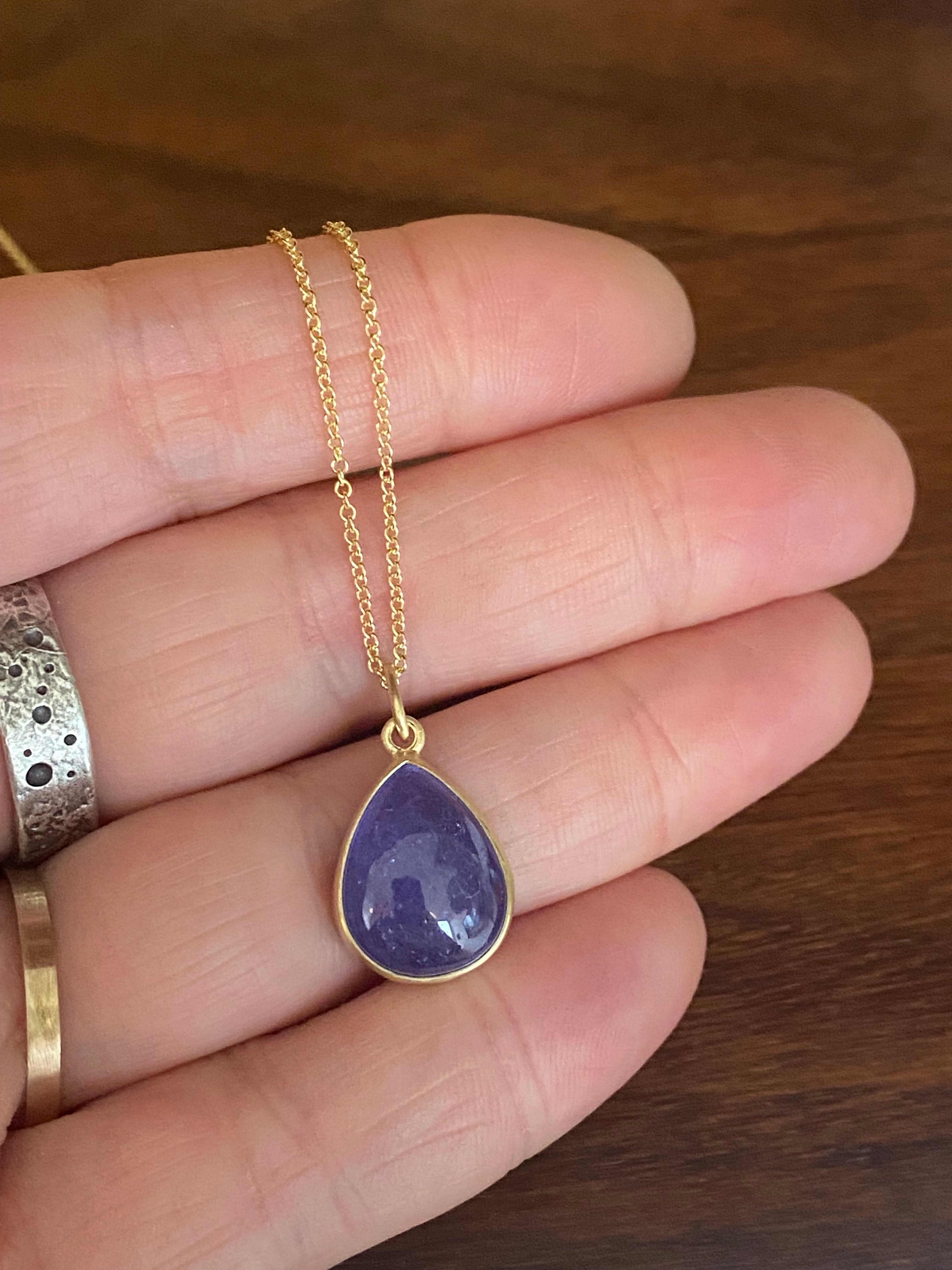 Monica Marcella- Tanzanite Drop Necklace