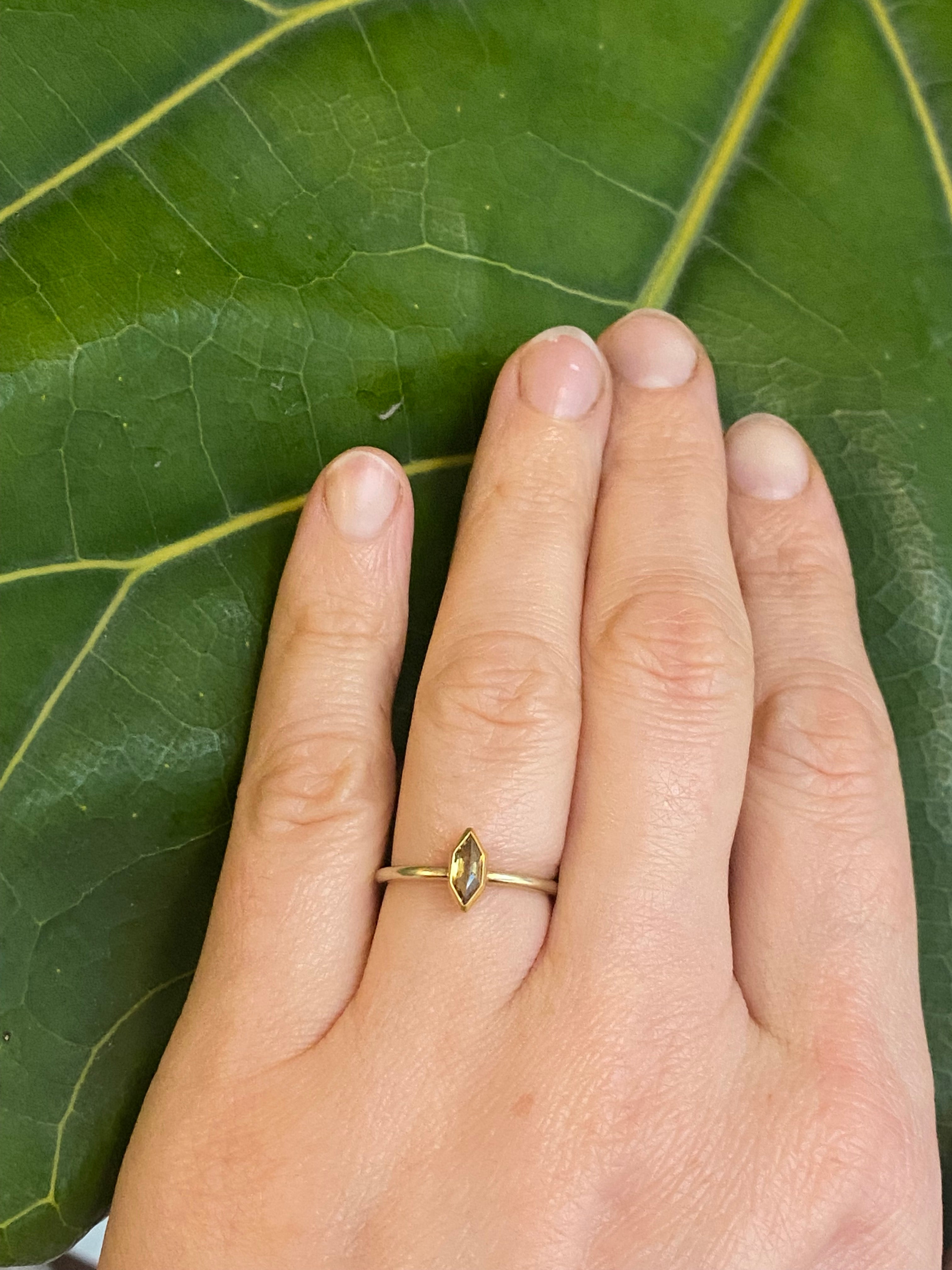 Sam Woehrmann- Brown Diamond Hexagon Ring