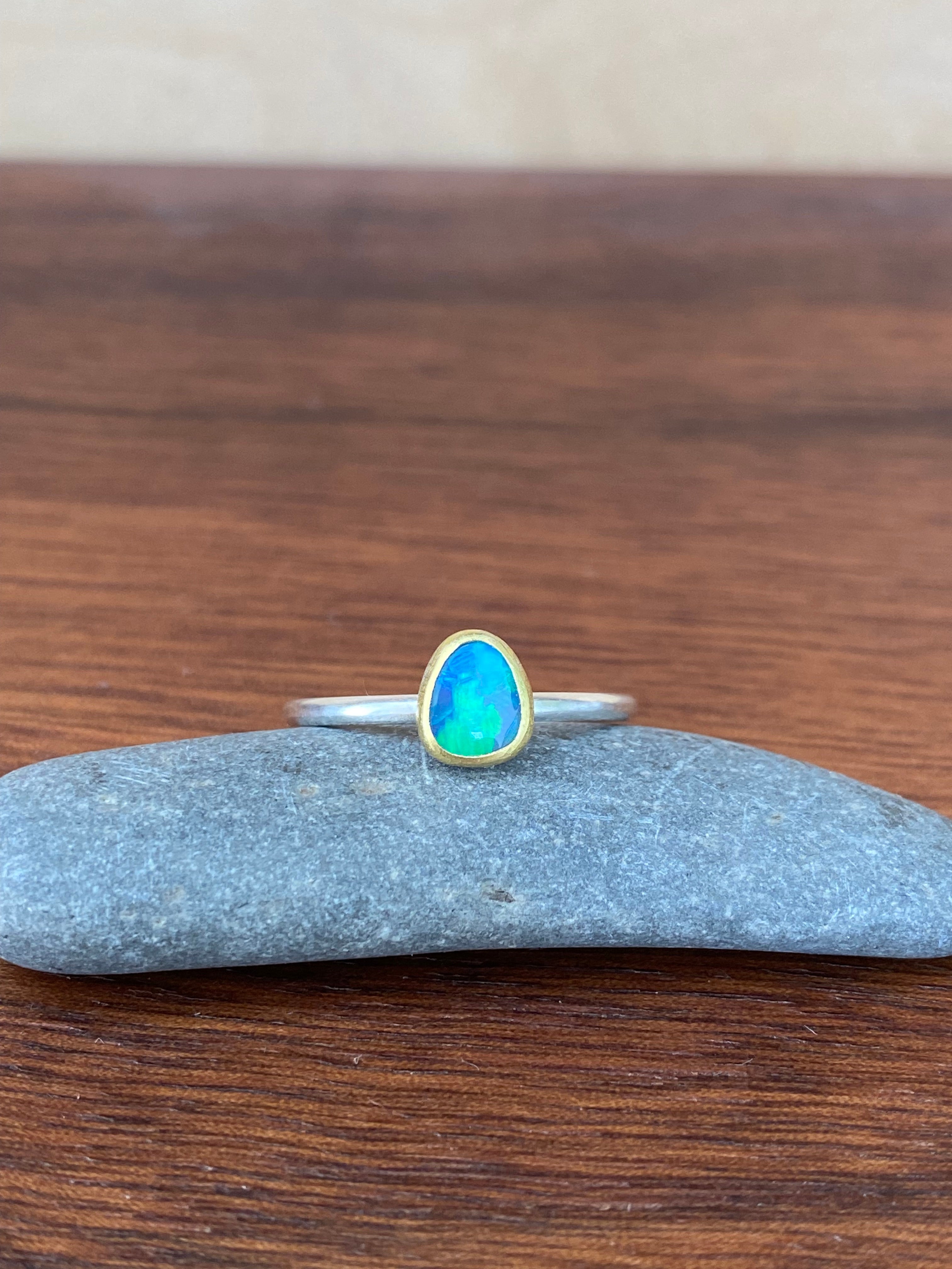 Sam Woehrmann- Irregular Shape Ancients17 Opal Ring