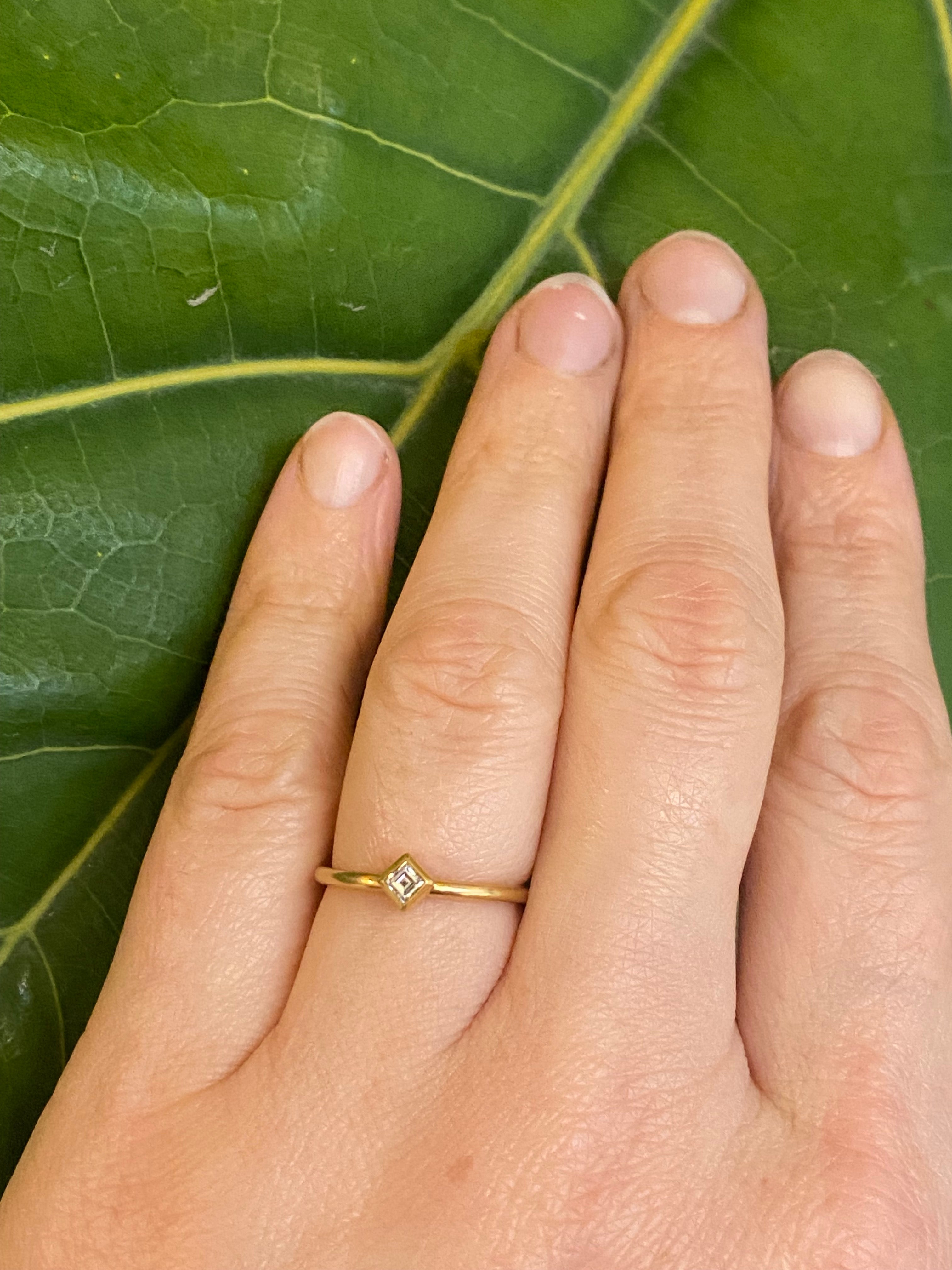 Sam Woehrmann- Petite Square Diamond Ring