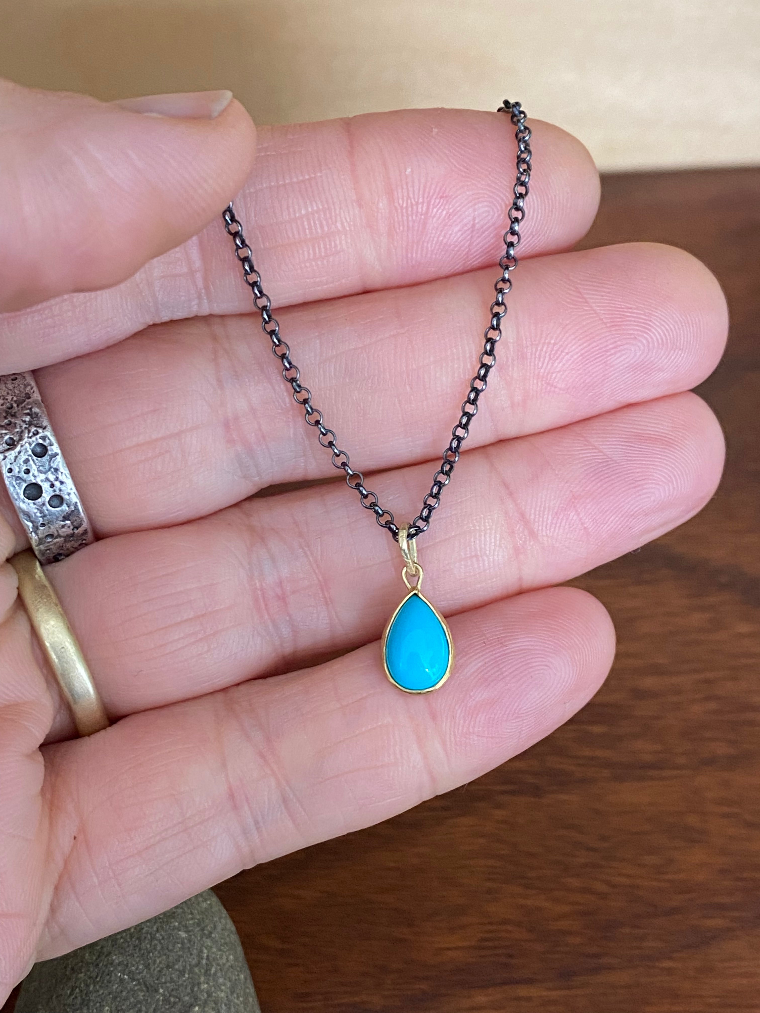 Siedra Loeffler- Turquoise Drop Pendant