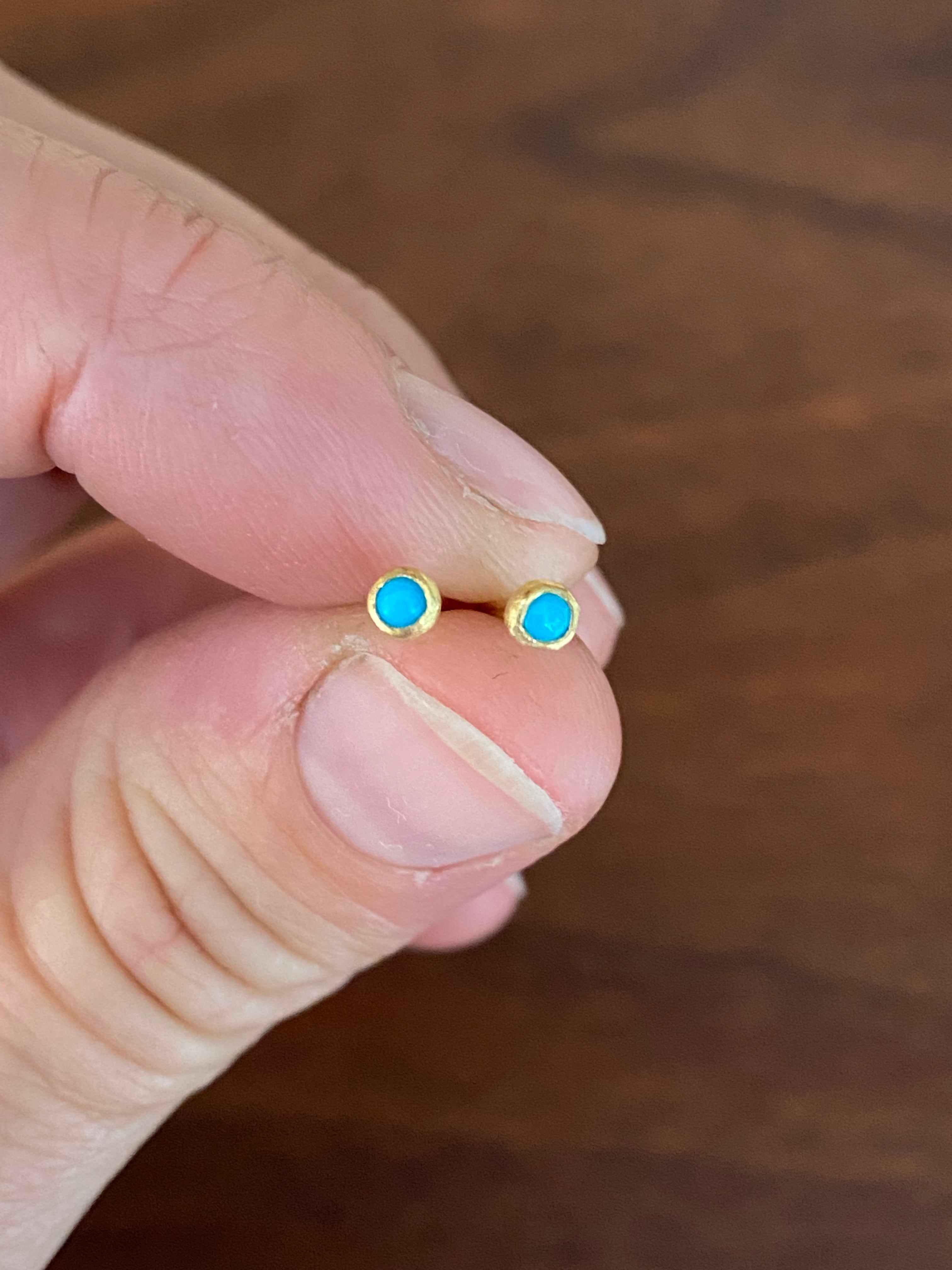 Siedra Loeffler- Petite Turquoise Stud Earring
