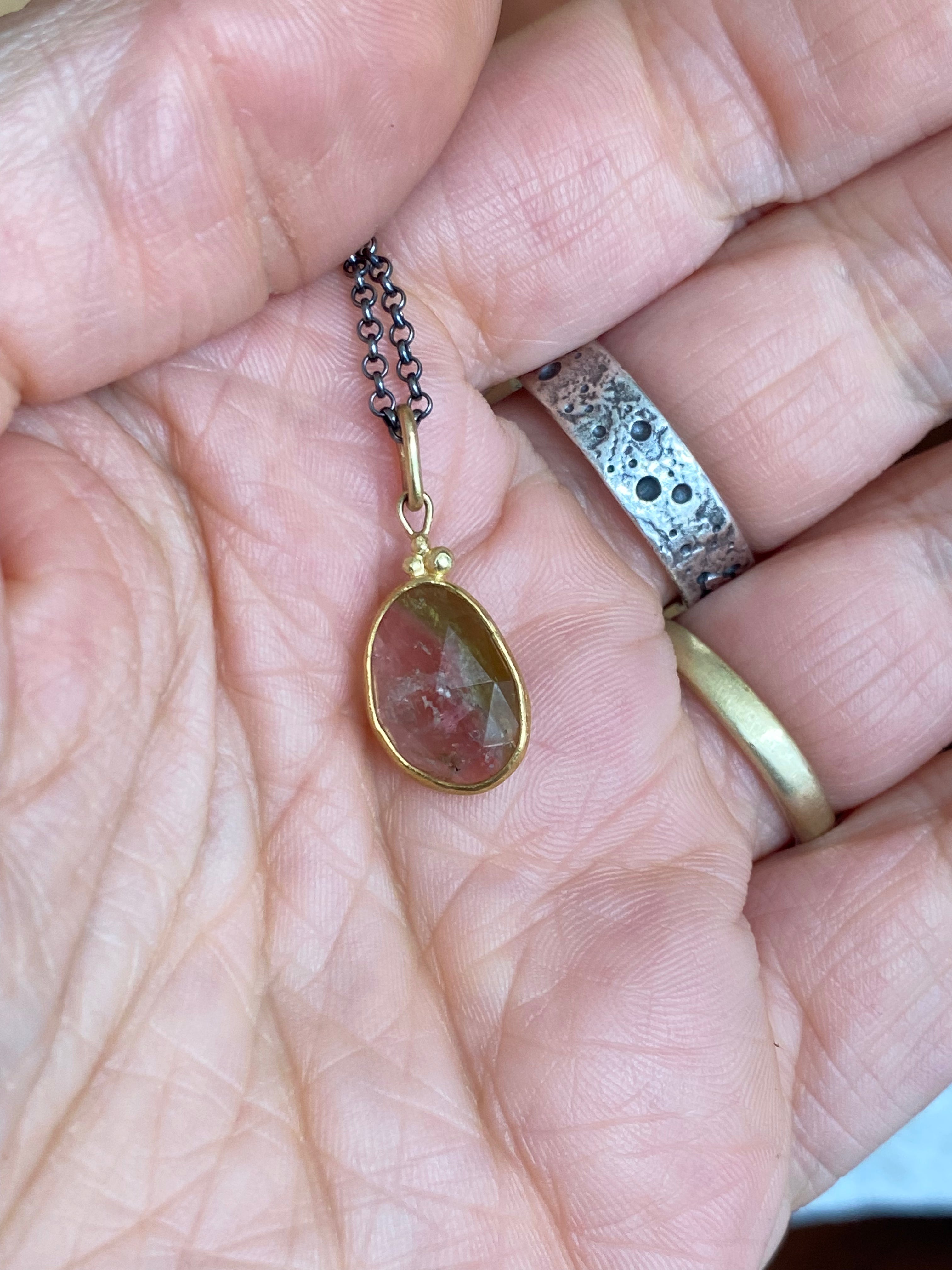 Siedra Loeffler- Watermelon Tourmaline Pendant