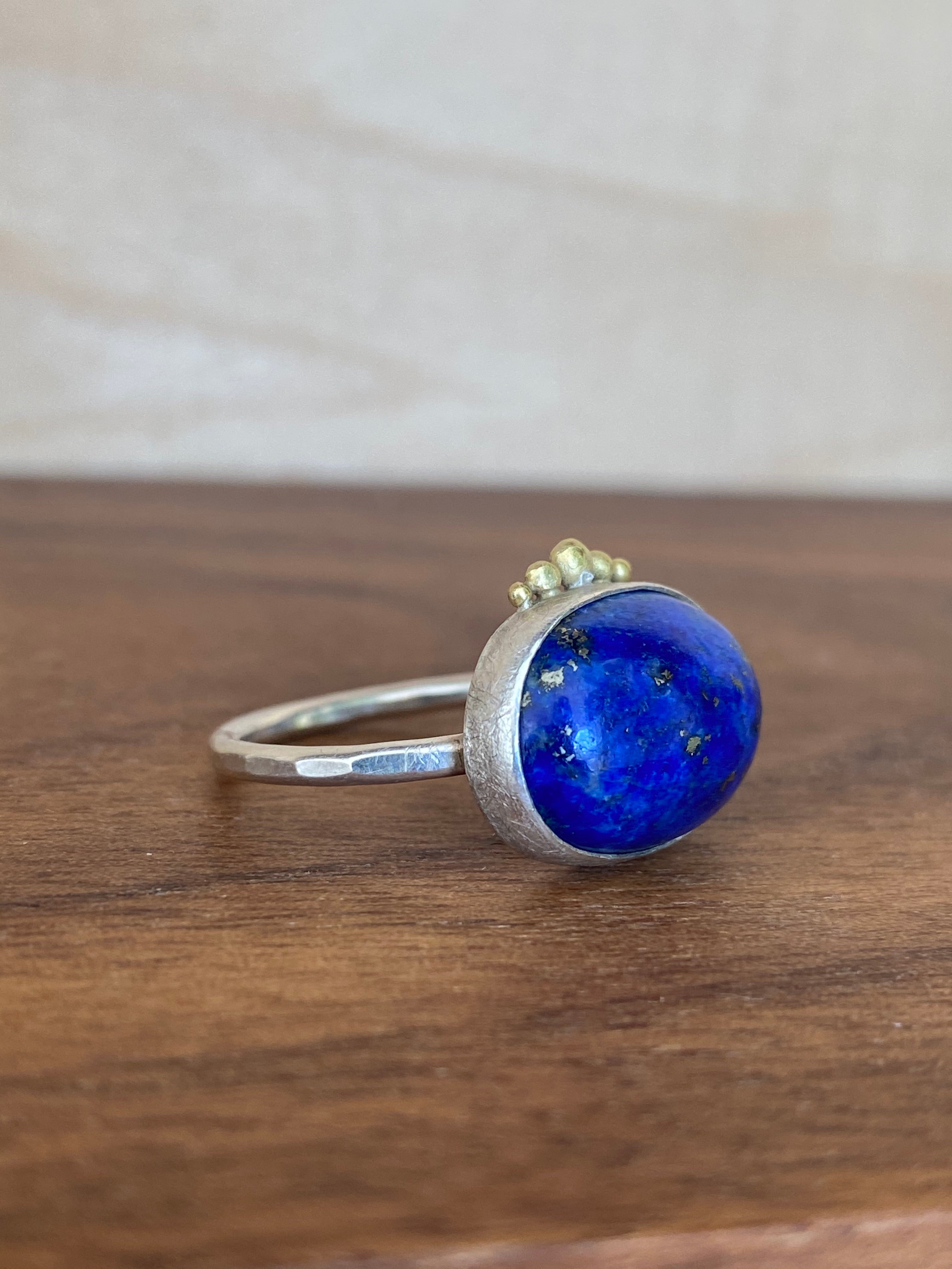 Siedra Loeffler- Lapis with 18k Crown Ring
