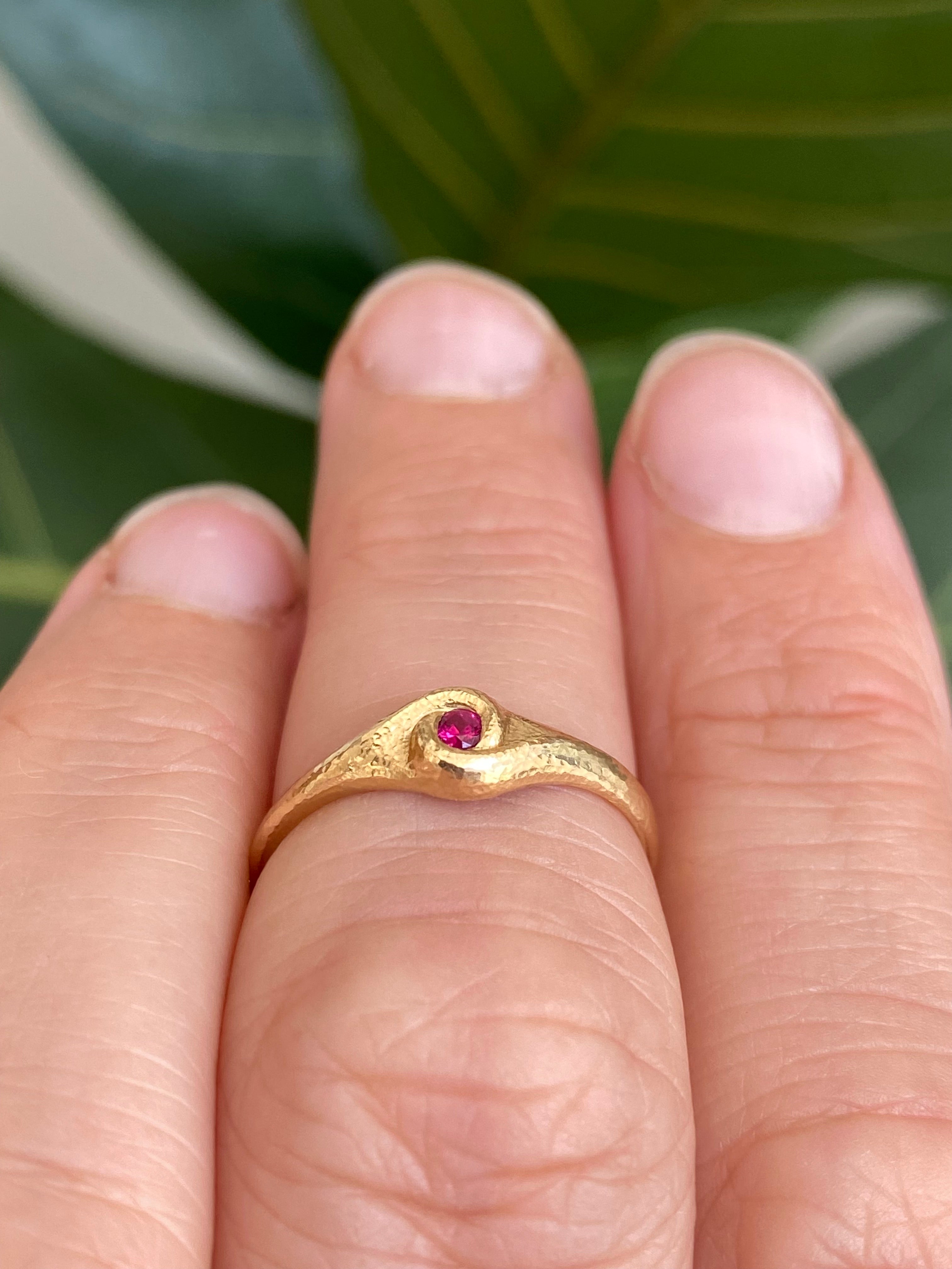 Folium Jewels- Embrace Ruby Ring