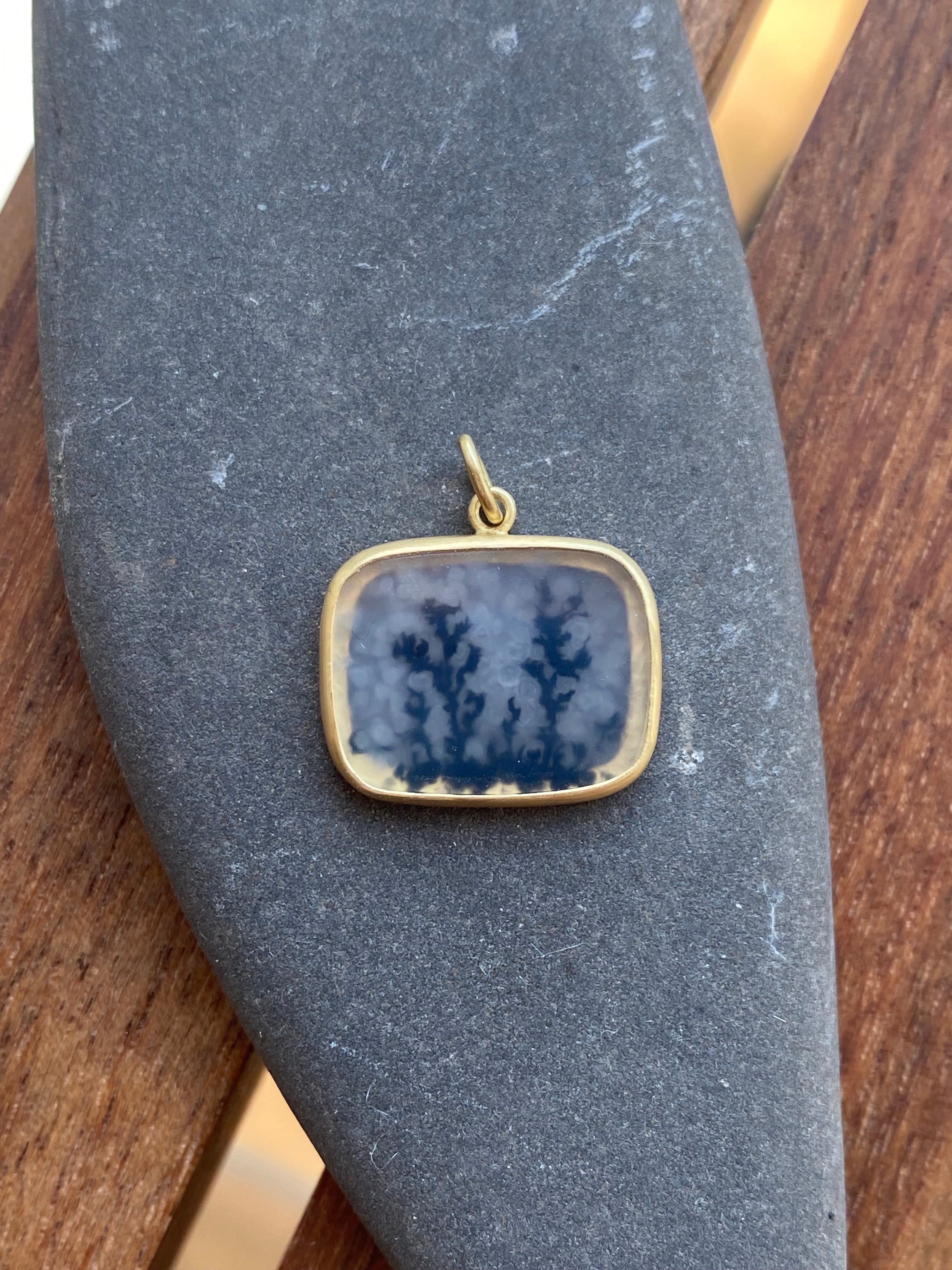 Monica Marcella- Agate Landscape Pendant