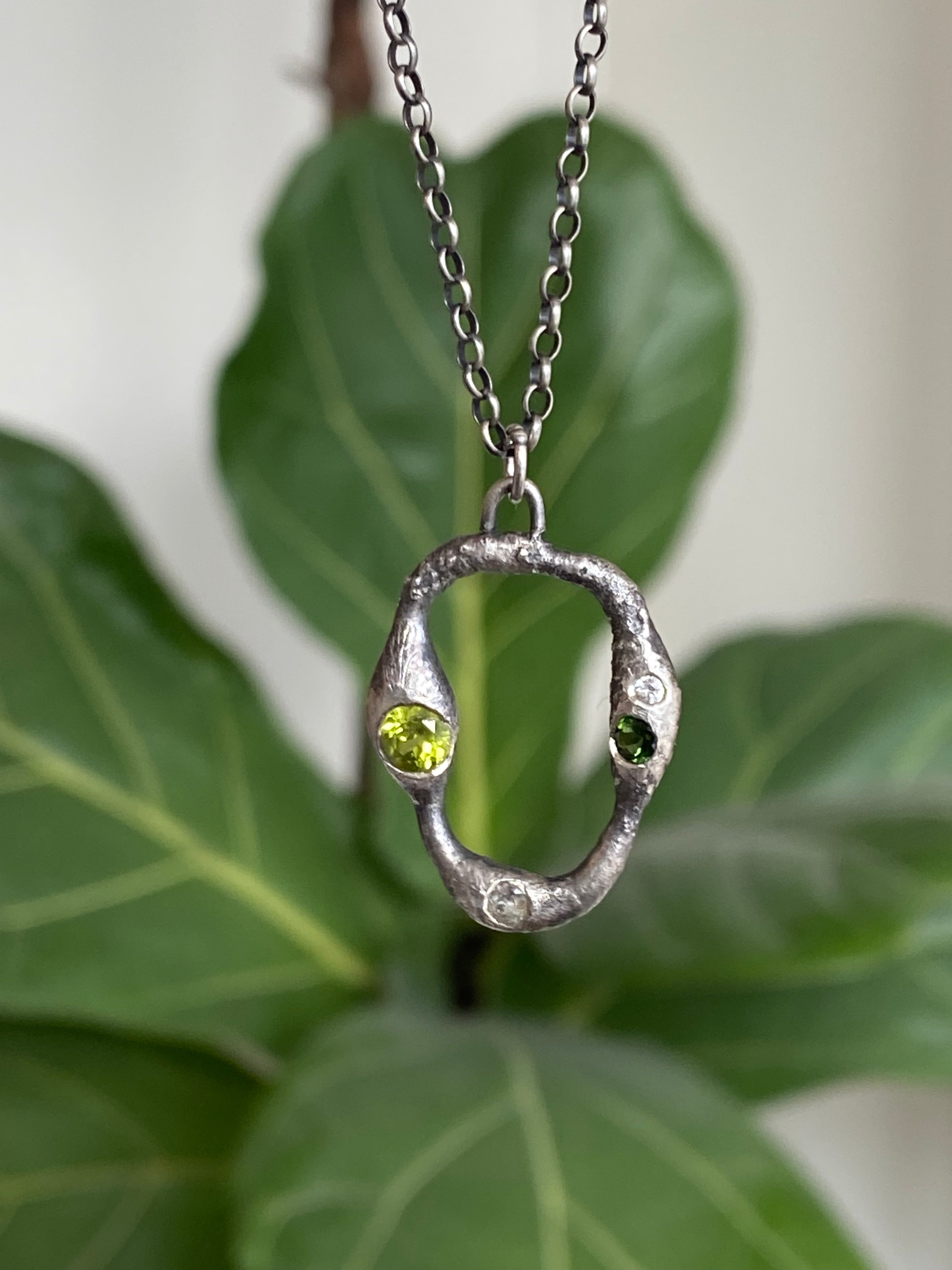 YFarmani Jewelry- Green Orbit Necklace