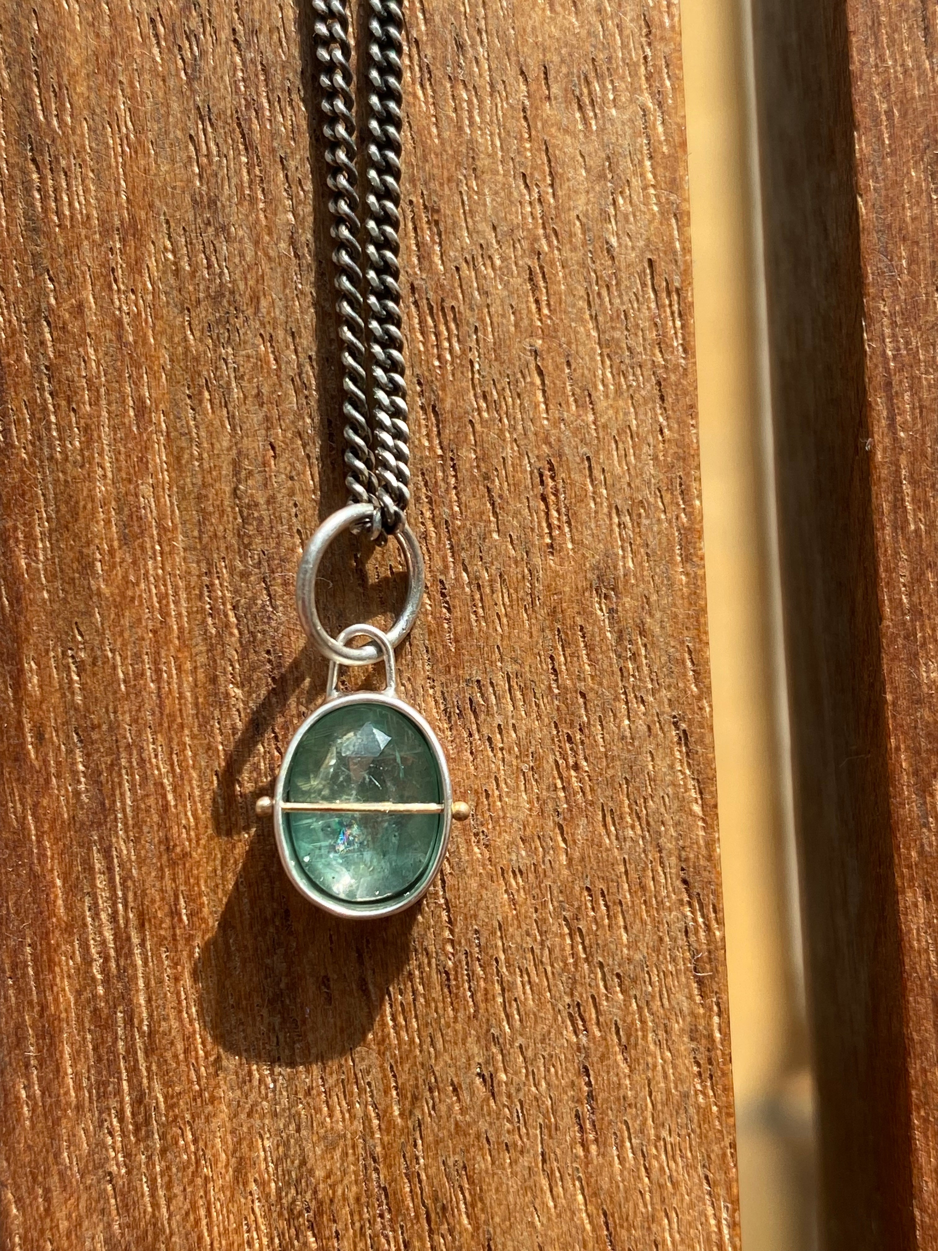 Hilary Finck- Captured Mint Kyanite Necklace